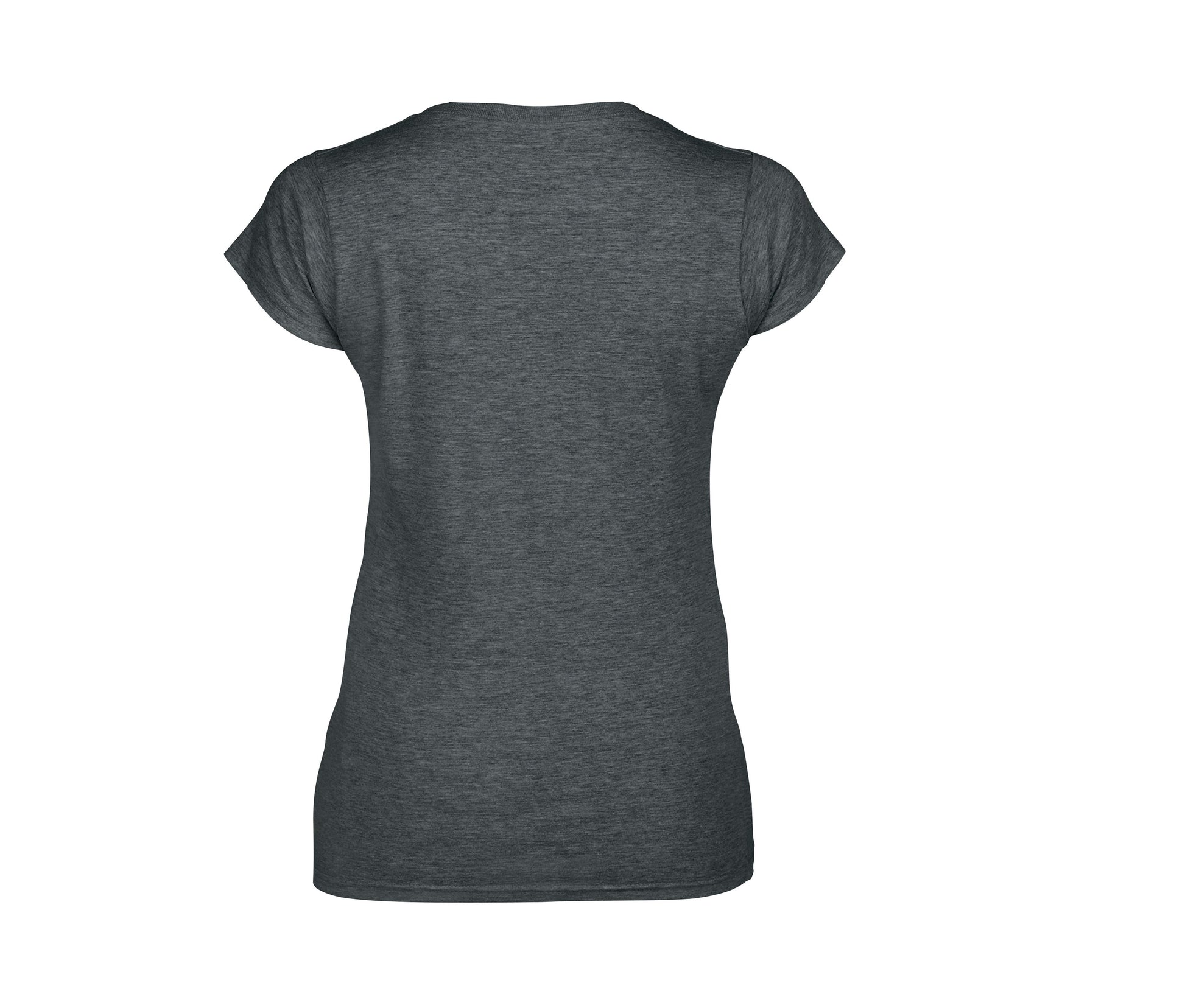 Tee-Shirt Col V Femme - Dark Heather