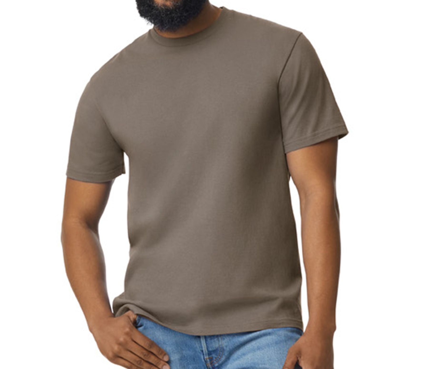 Tee-Shirt Homme 180 - Brown Savana