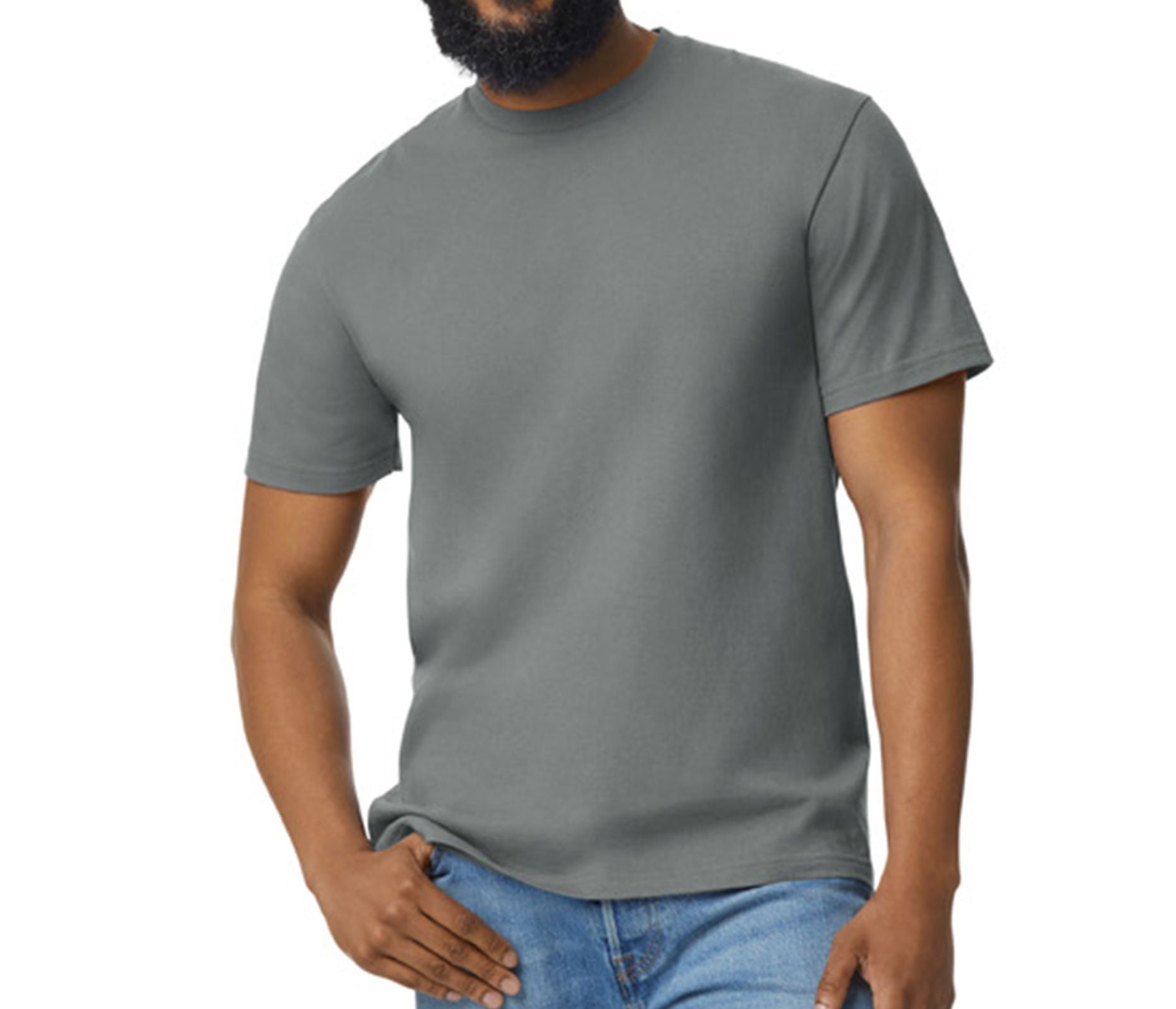 Tee-Shirt Homme 180 - Charcoal