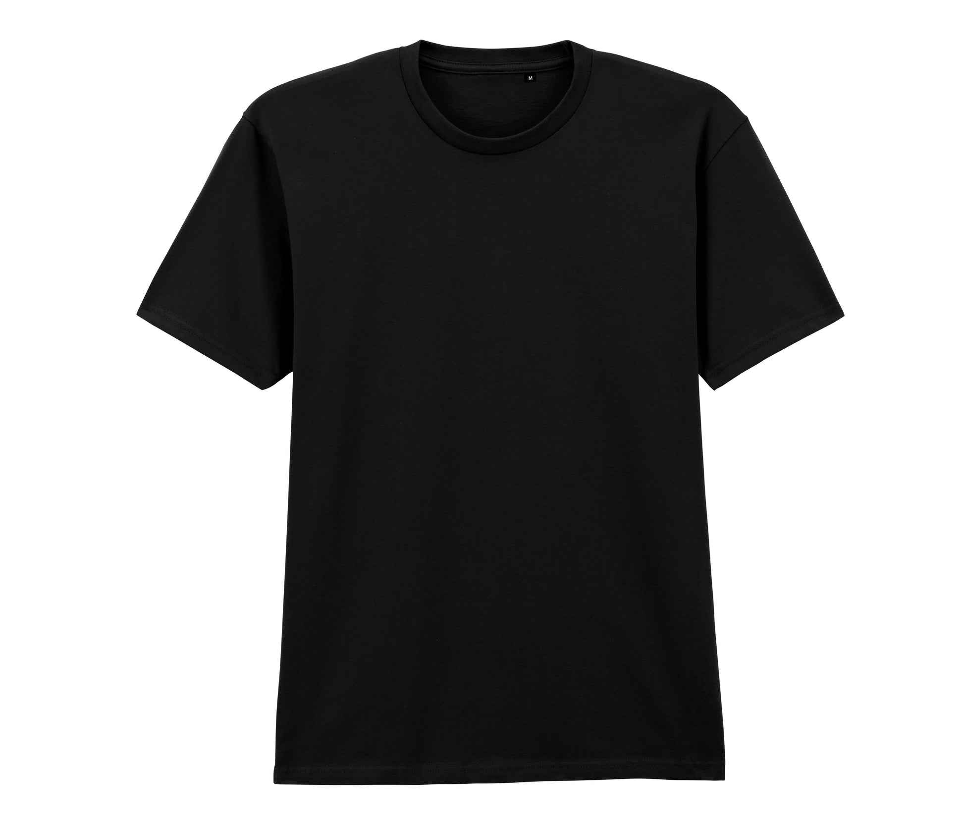 Tee-Shirt Doux Col Rond - Pitch Black