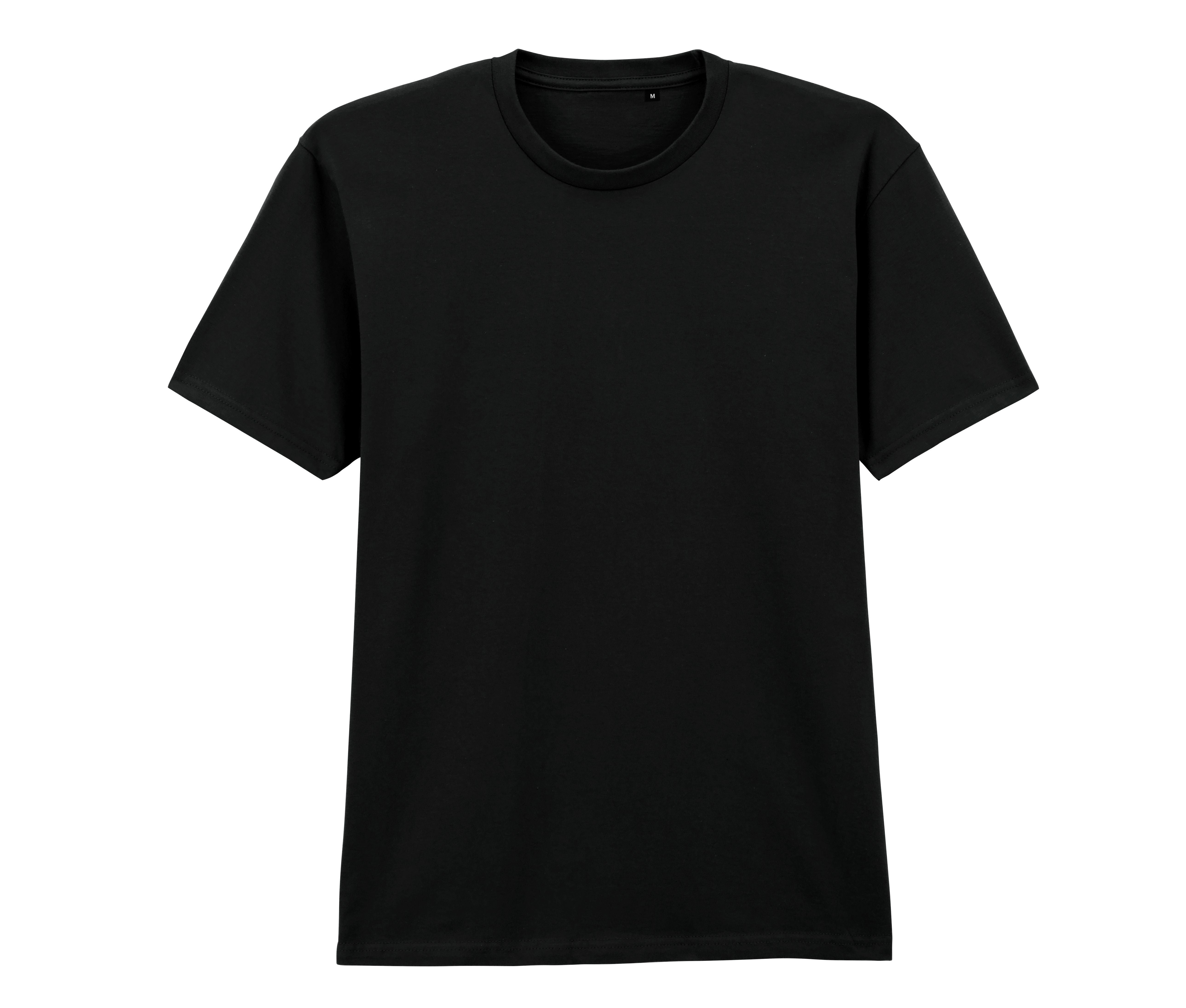 Tee-Shirt Doux Col Rond - Pitch Black