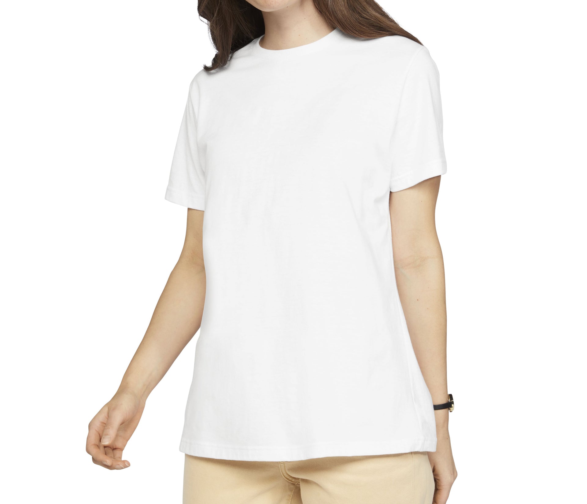 Tee-Shirt Femme en Polycoton - White