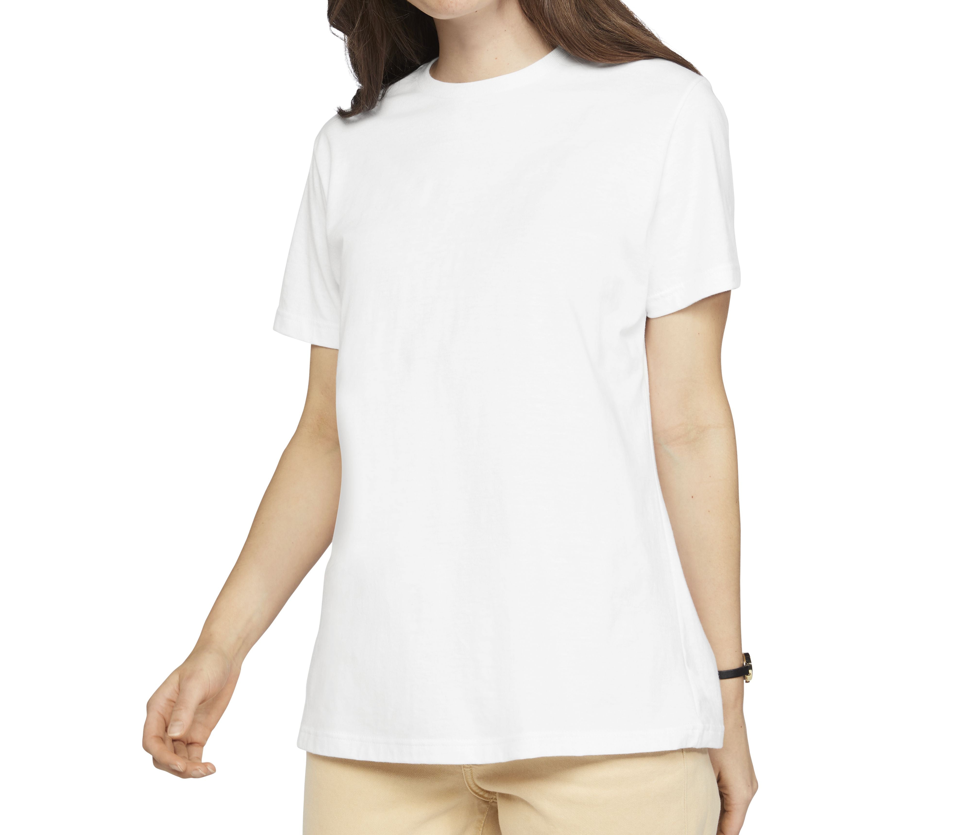 Tee-Shirt Femme en Polycoton - White