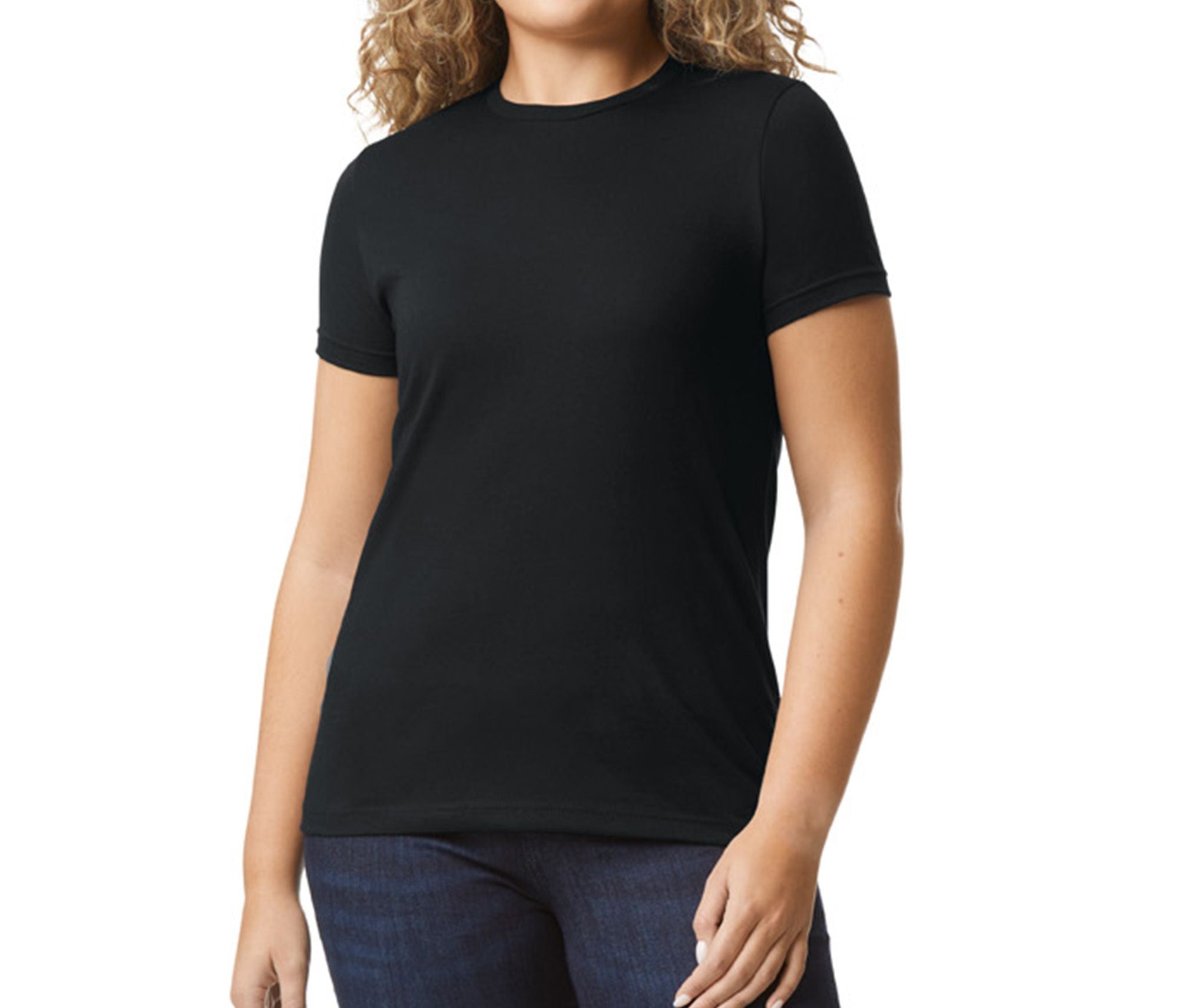 Tee-Shirt Femme en Polycoton - Pitch Black