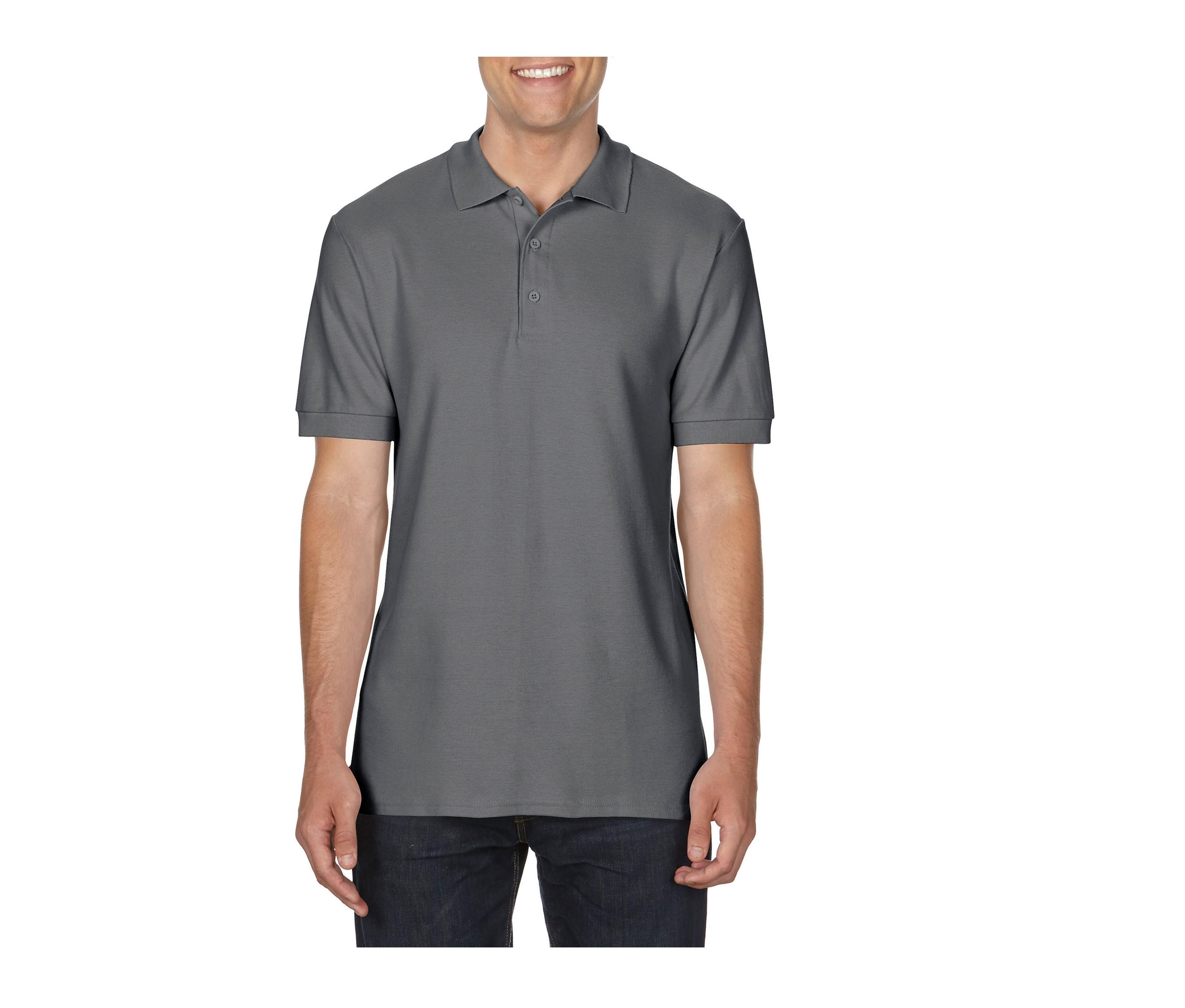 Polo Piqué Premium Coton 220 - Charcoal