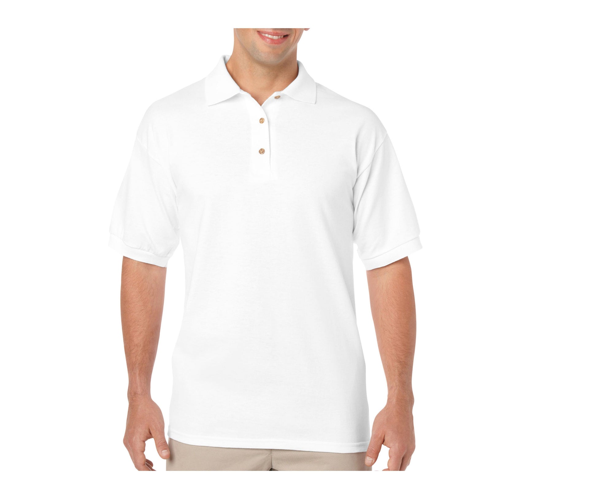 Polo Jersey Polycoton - White