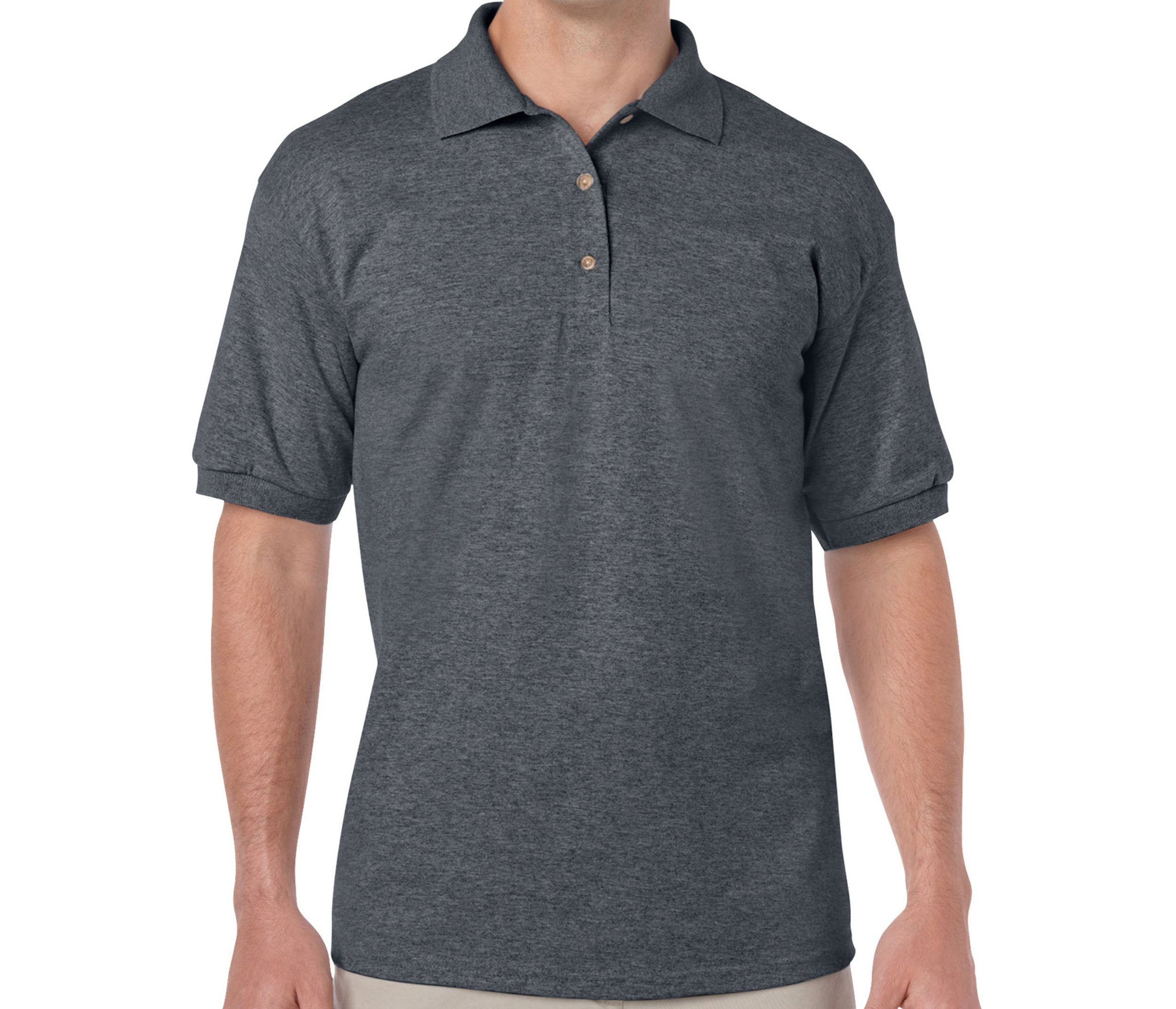 Polo Jersey Polycoton - Dark Heather