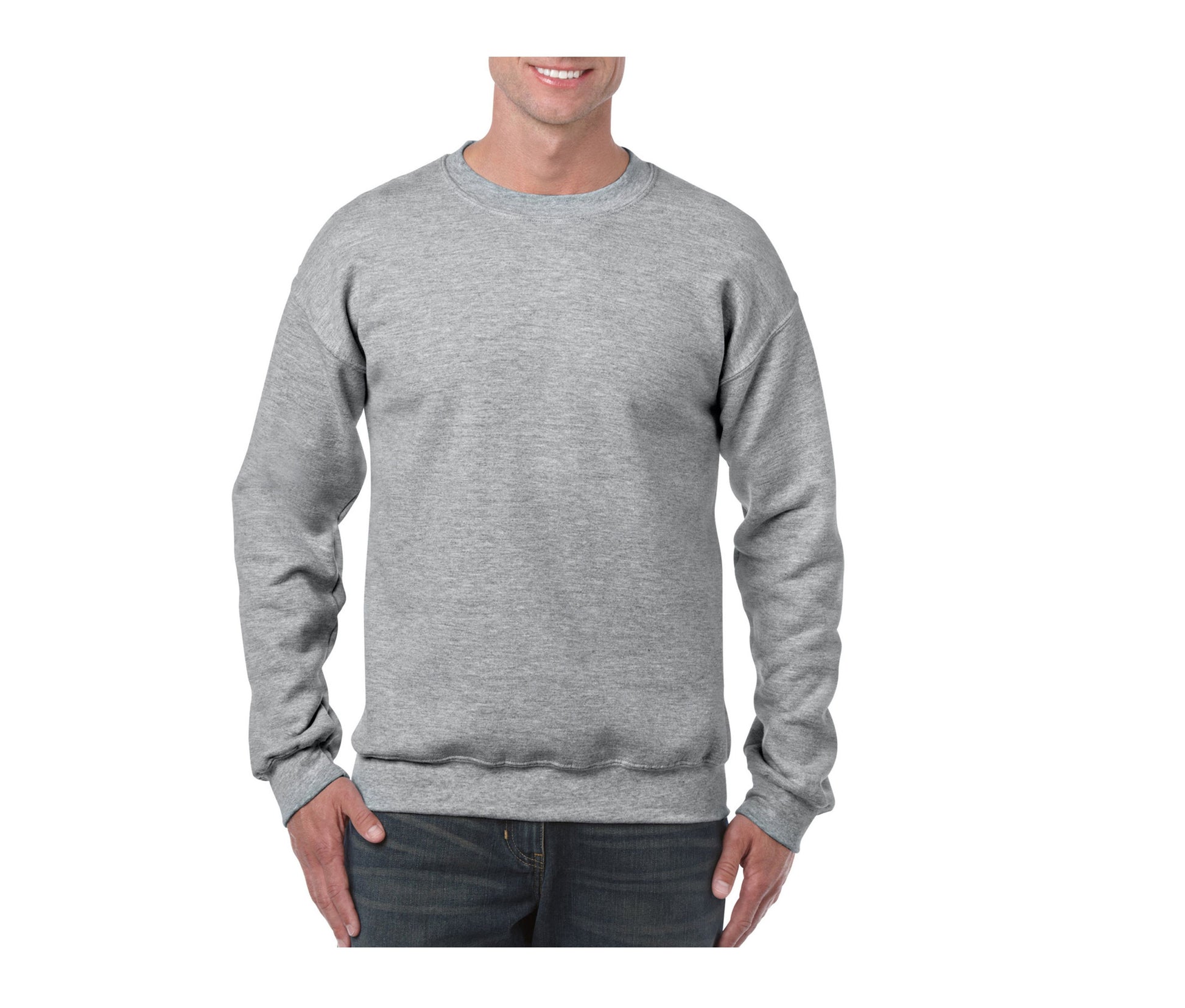 Sweat 50/50 Col Rond 280 - Sport Grey