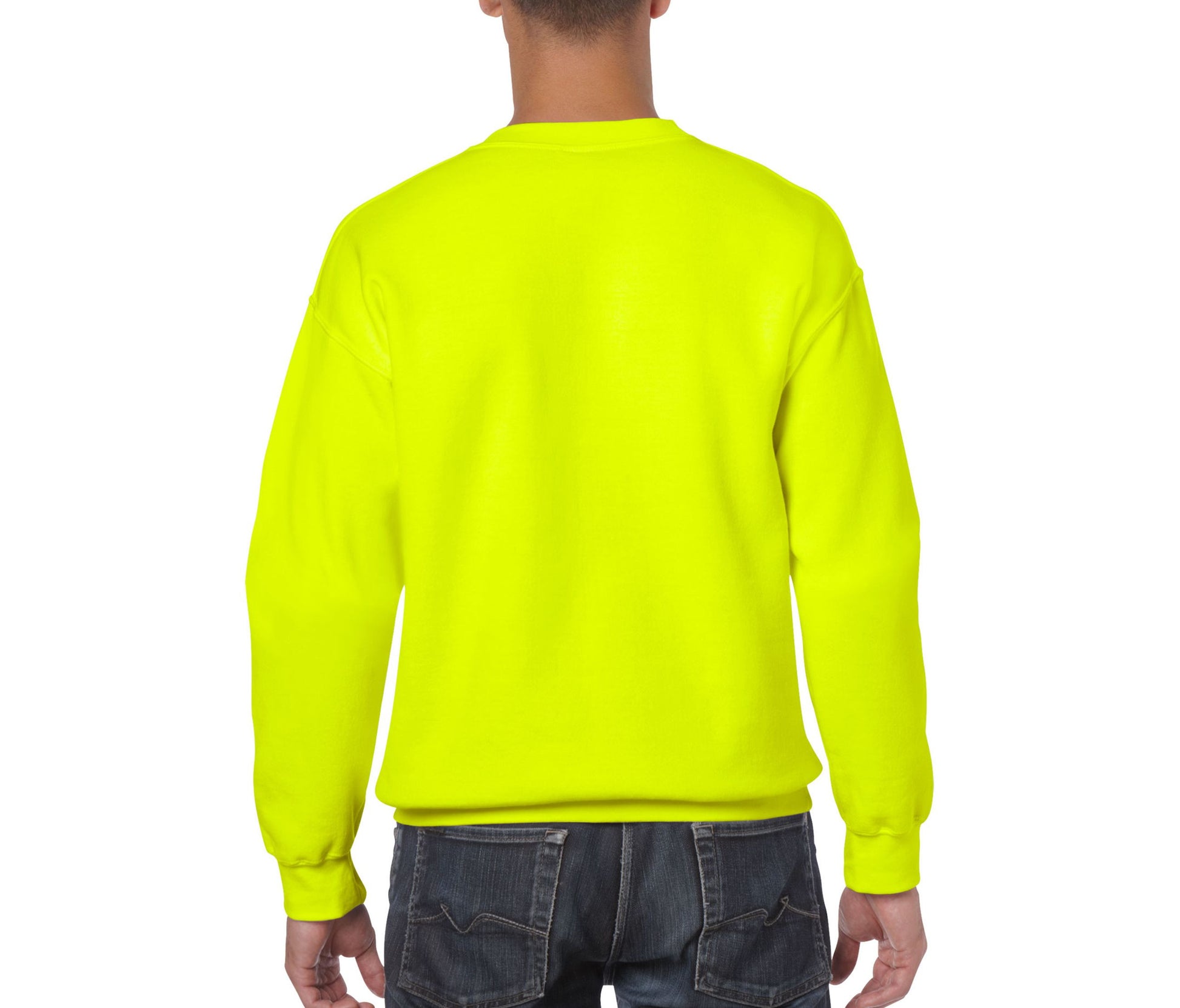 Sweat 50/50 Col Rond 280 - Safety Green