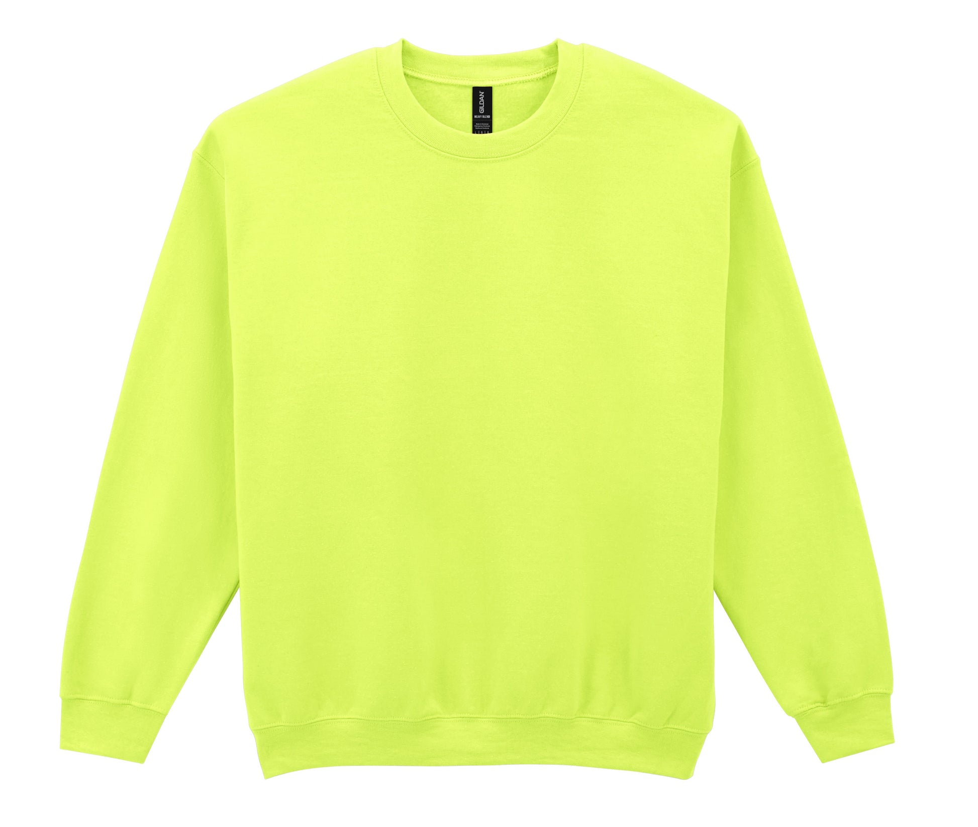 Sweat 50/50 Col Rond 280 - Safety Green