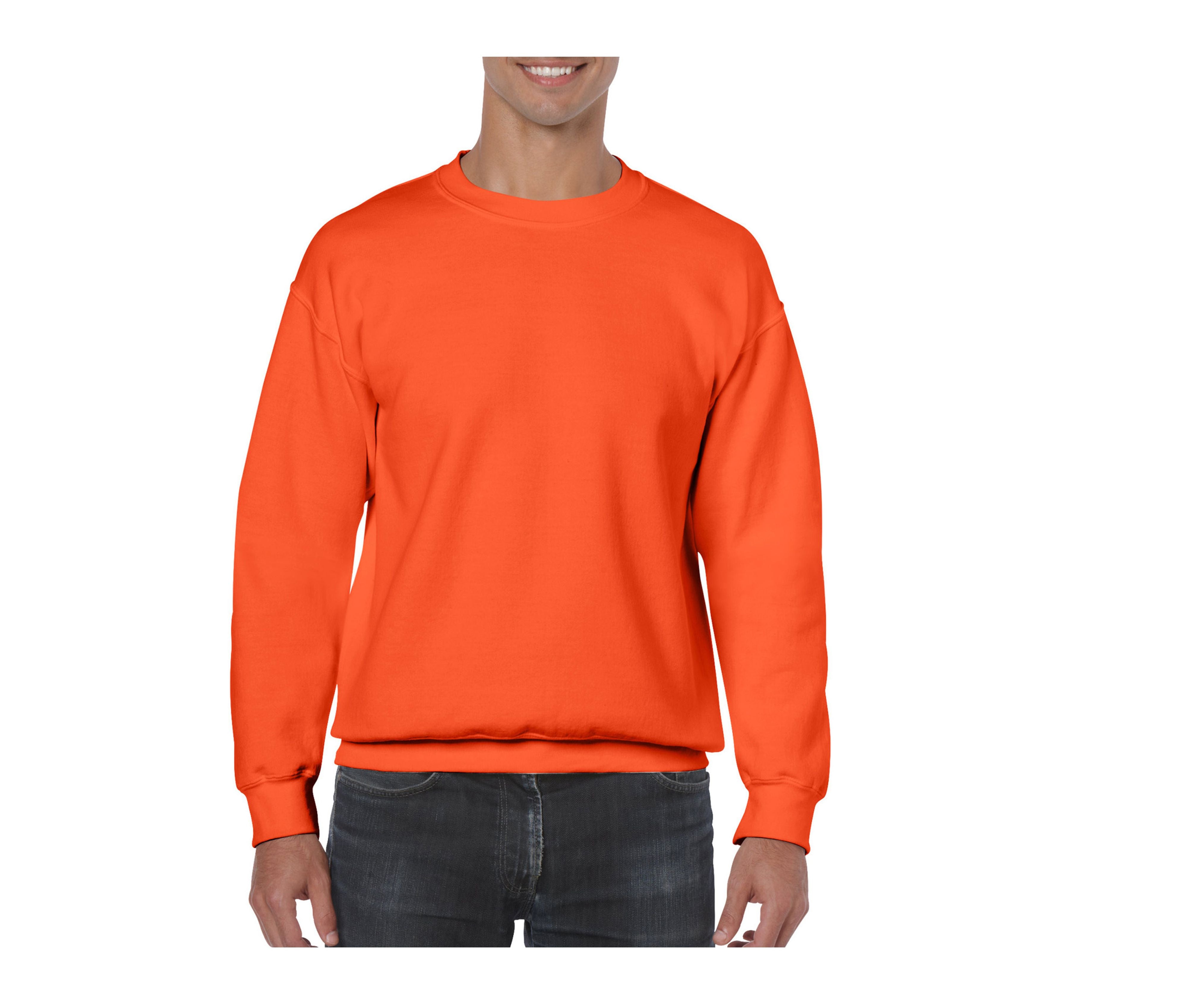 Sweat 50/50 Col Rond 280 - Orange