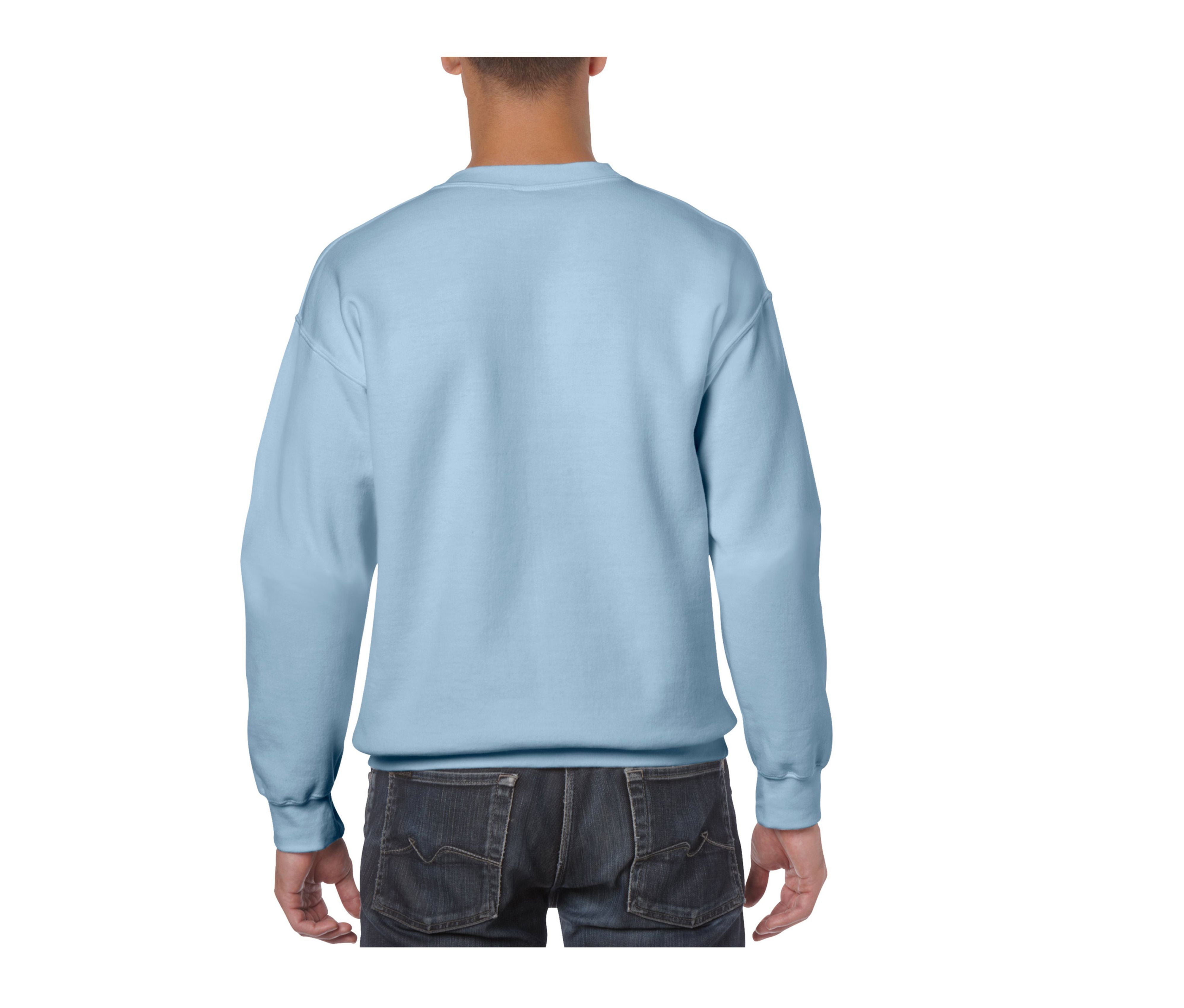 Sweat 50/50 Col Rond 280 - Light Blue