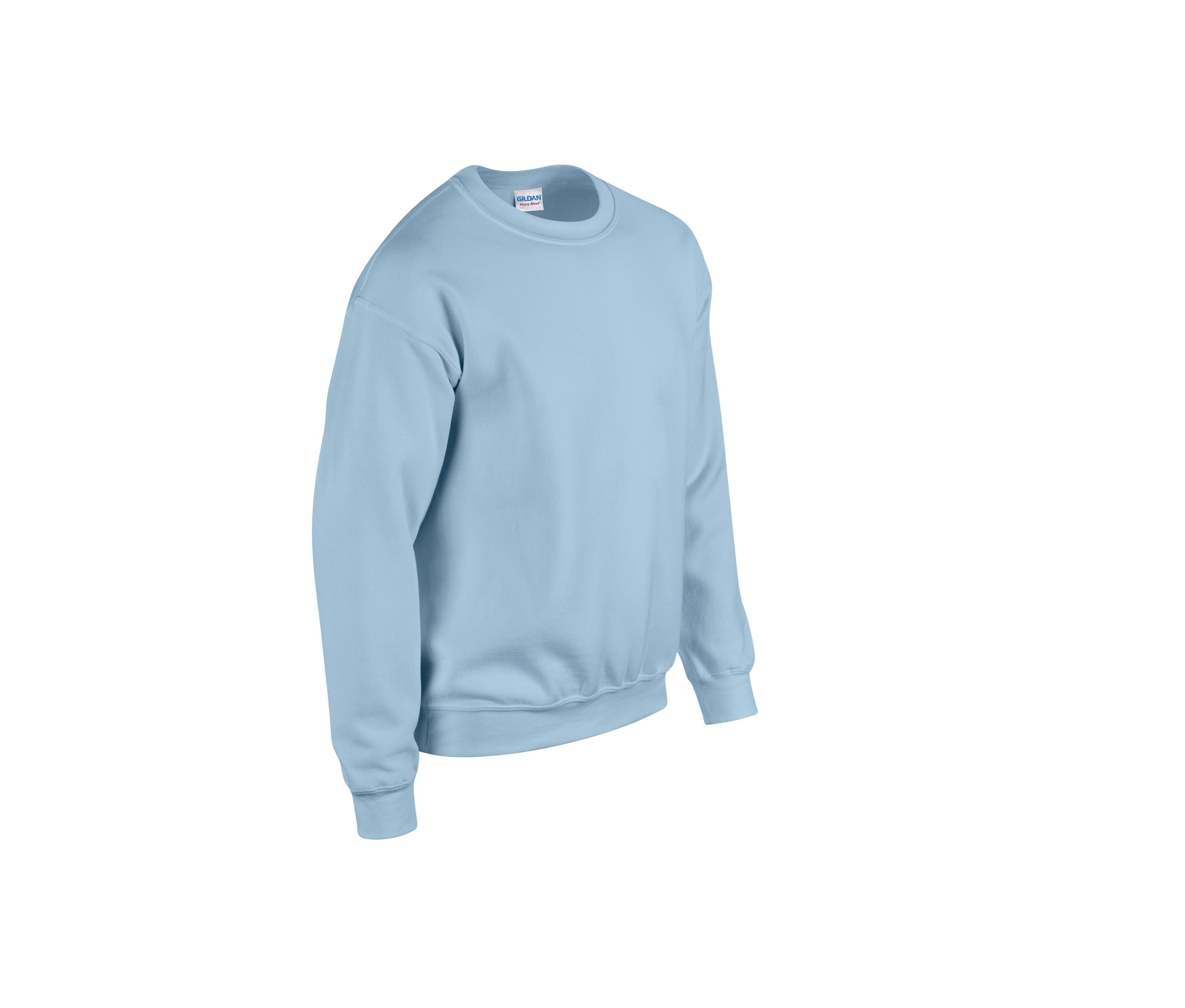 Sweat 50/50 Col Rond 280 - Light Blue