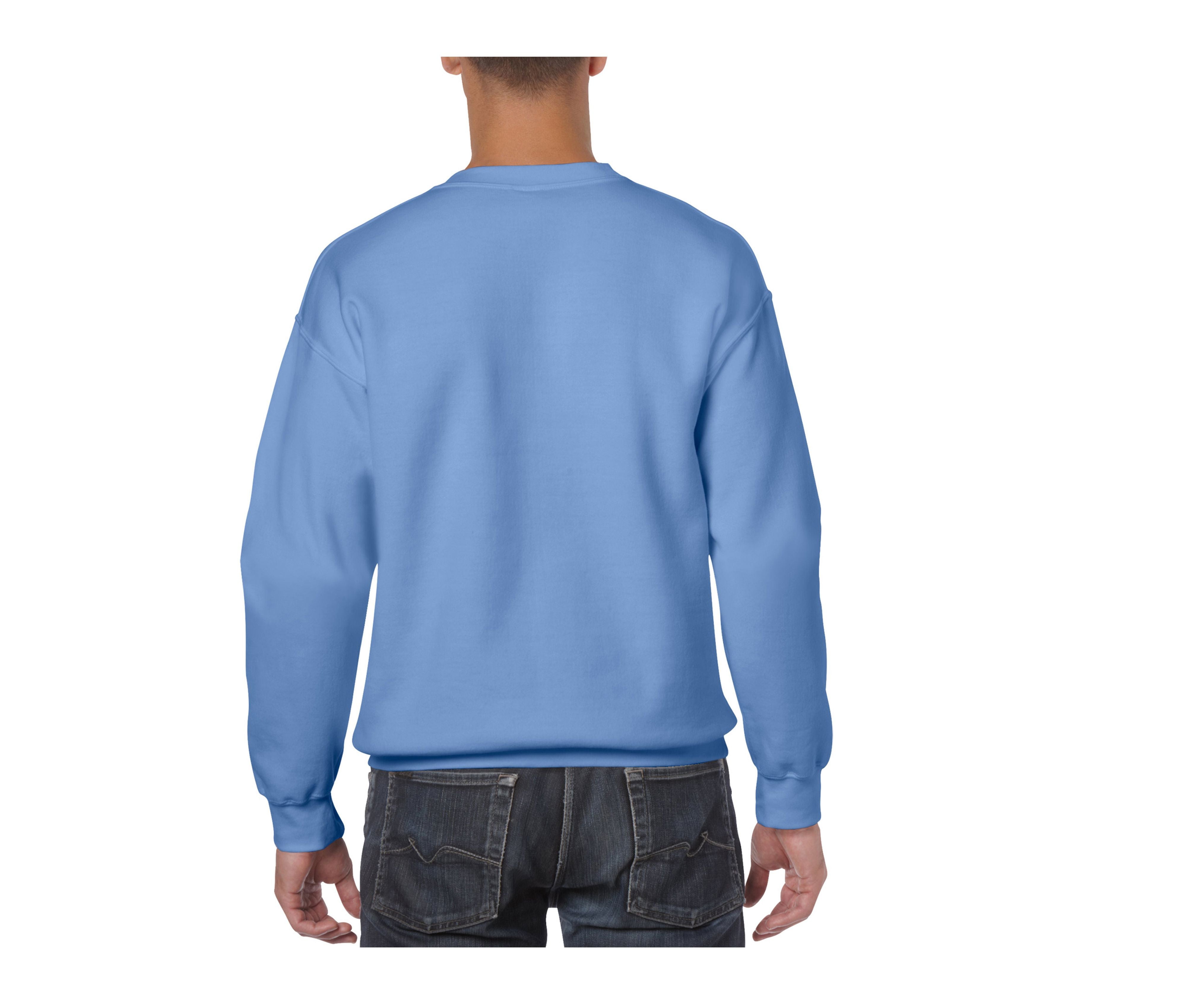 Sweat 50/50 Col Rond 280 - Carolina Blue