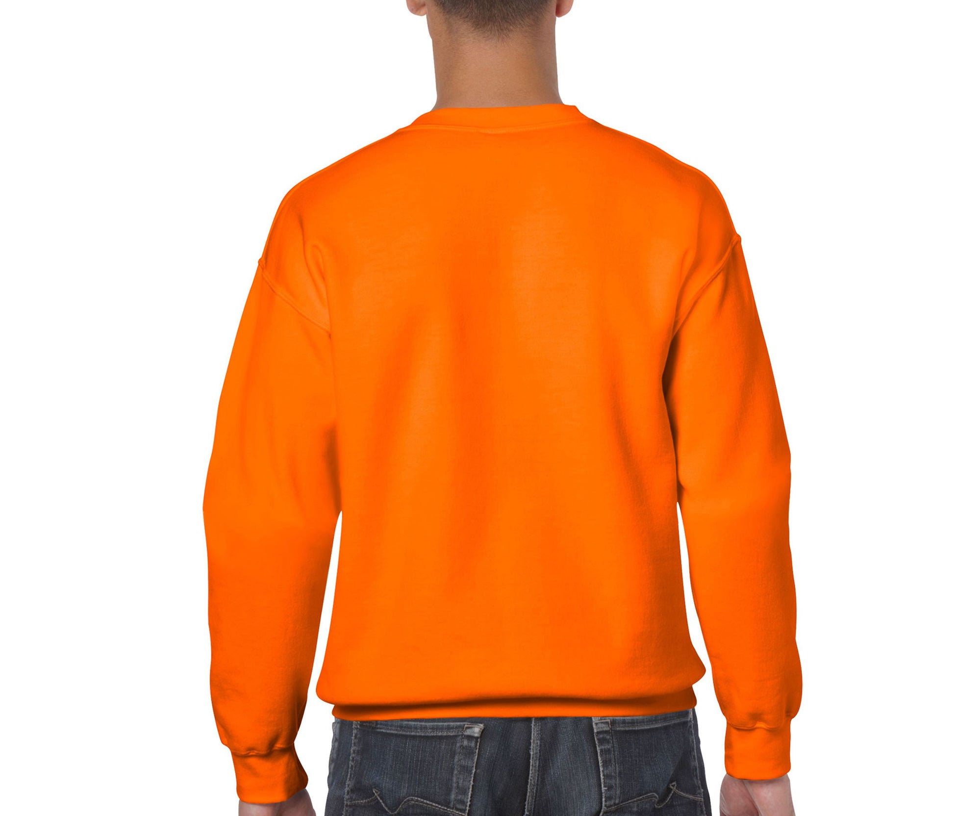 Sweat 50/50 Col Rond 280 - Safety Orange