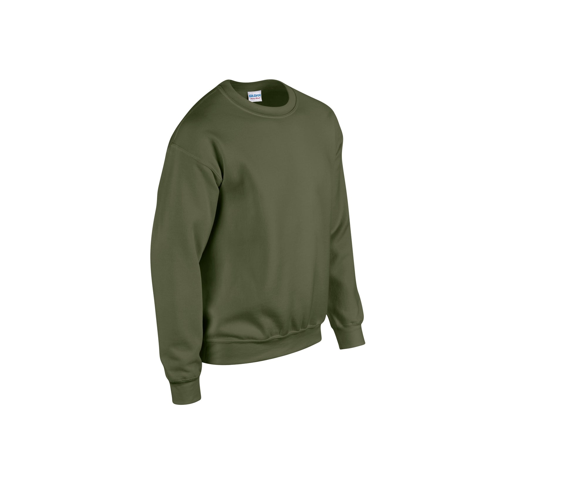 Sweat 50/50 Col Rond 280 - Military Green