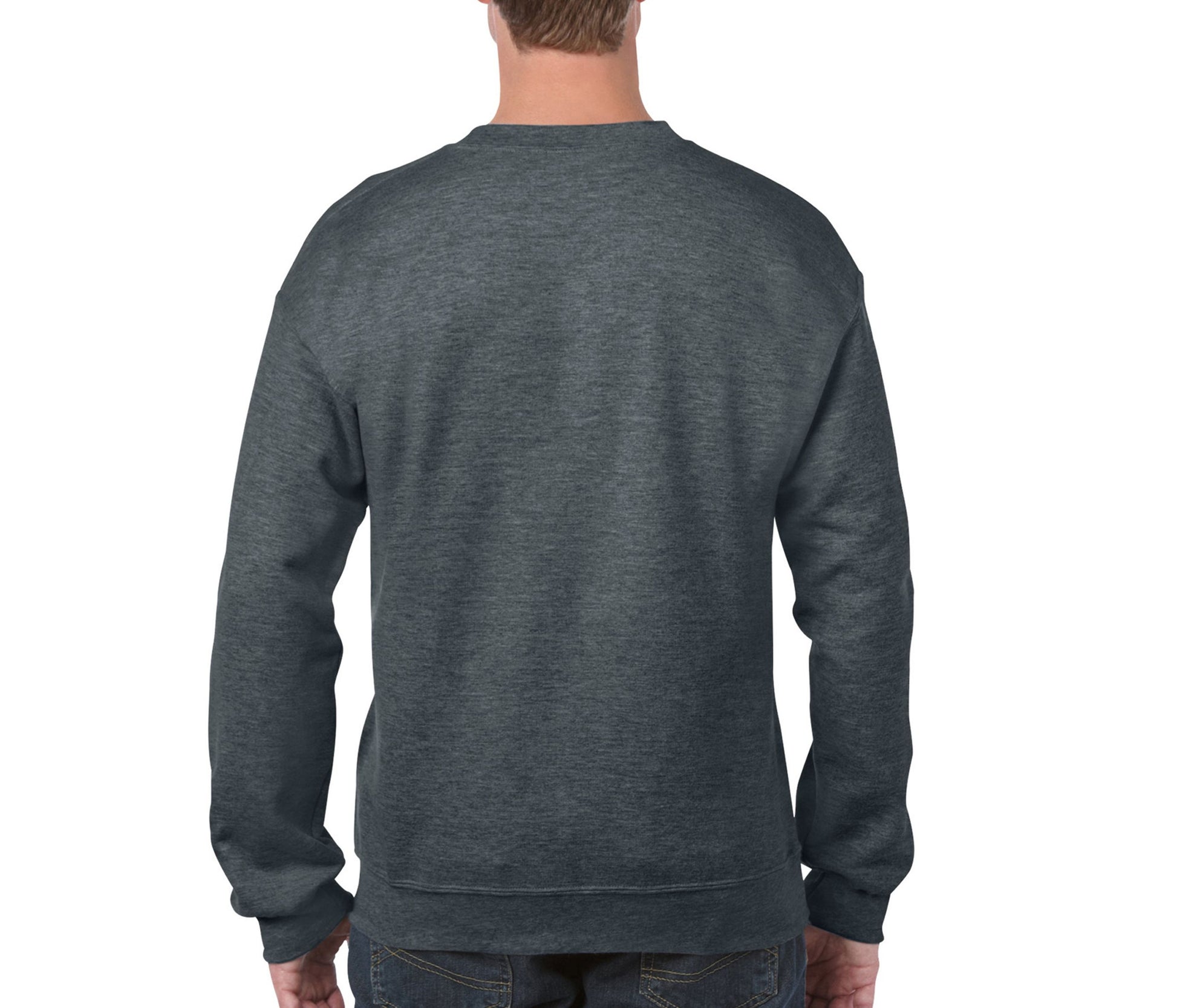 Sweat 50/50 Col Rond 280 - Dark Heather