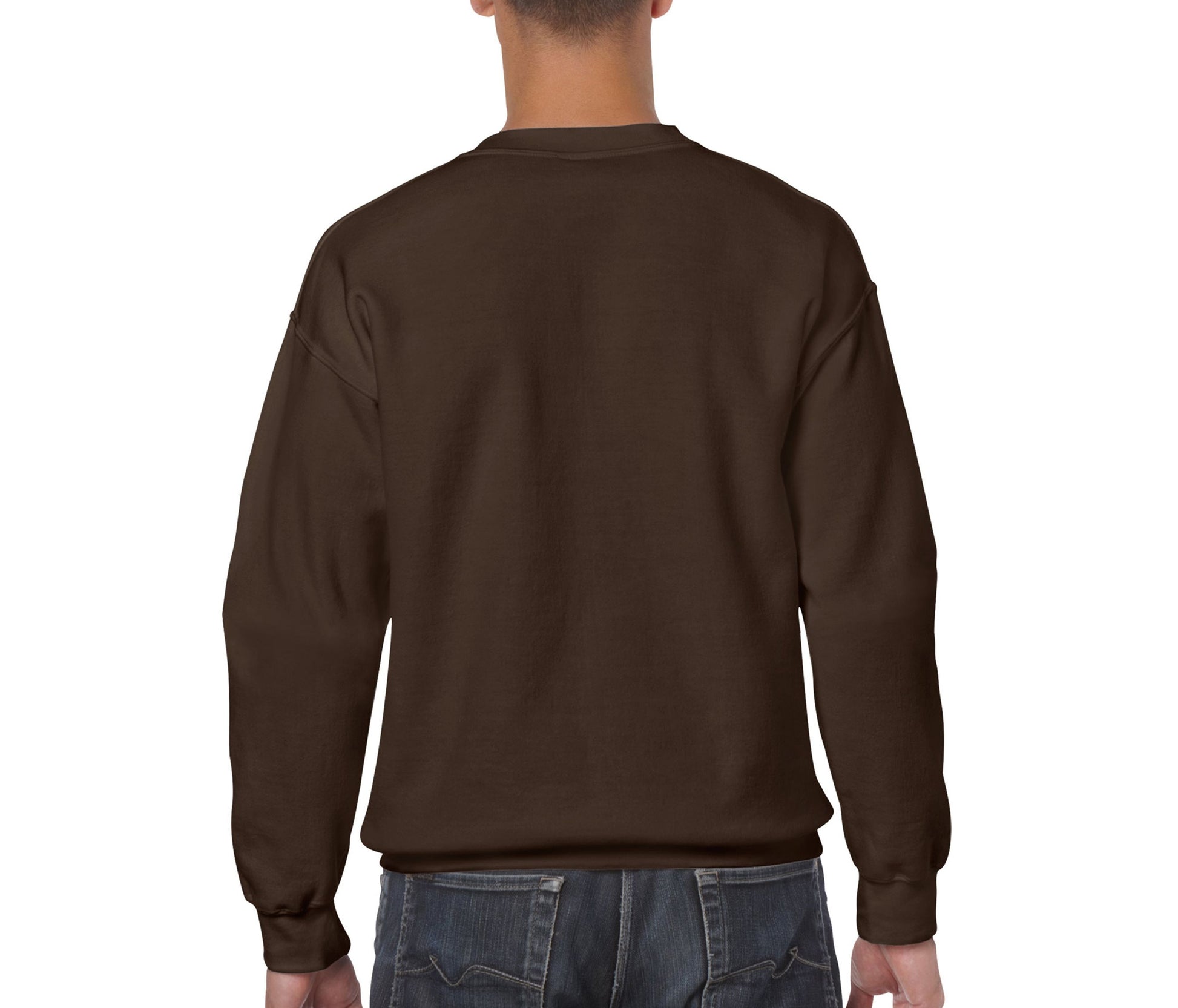 Sweat 50/50 Col Rond 280 - Dark Chocolate