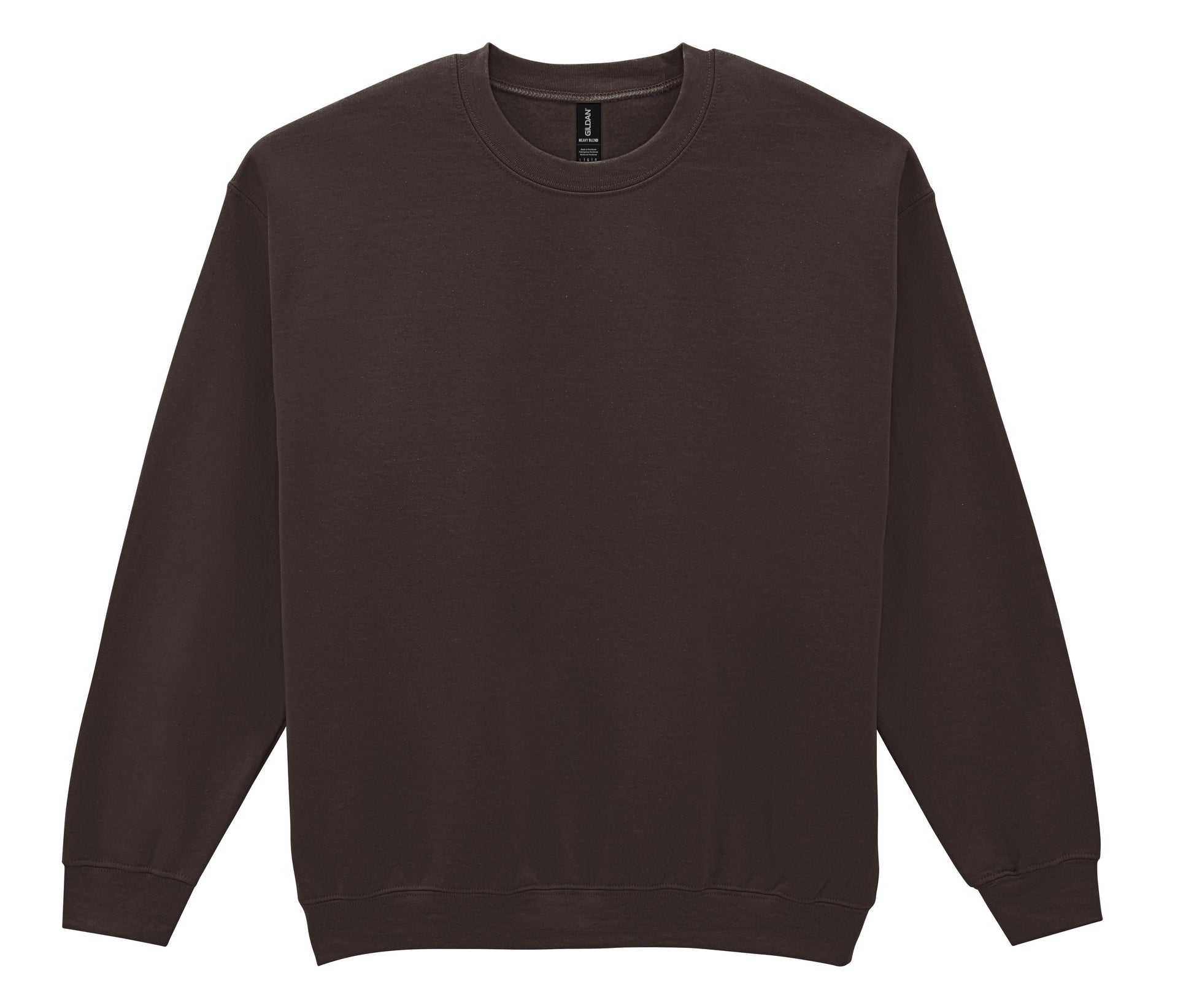 Sweat 50/50 Col Rond 280 - Dark Chocolate