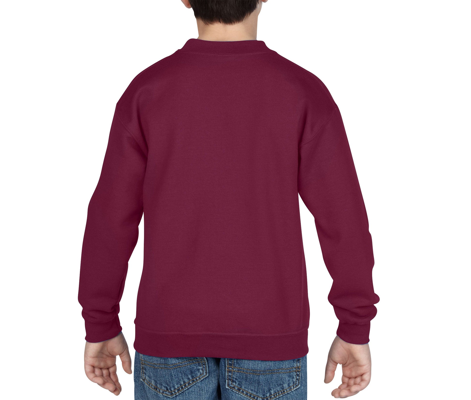 Sweat Manches Droites Enfant - Maroon