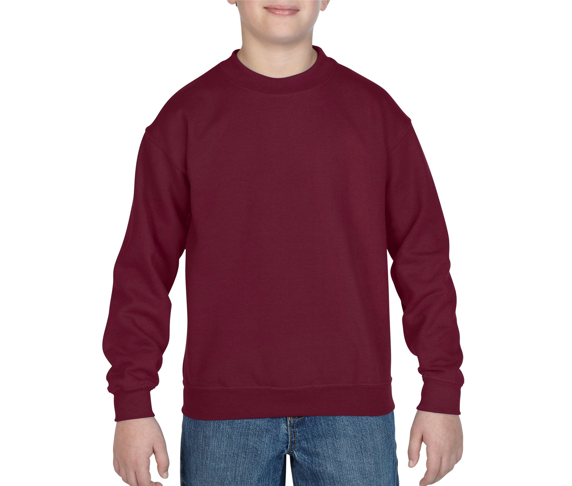 Sweat Manches Droites Enfant - Maroon