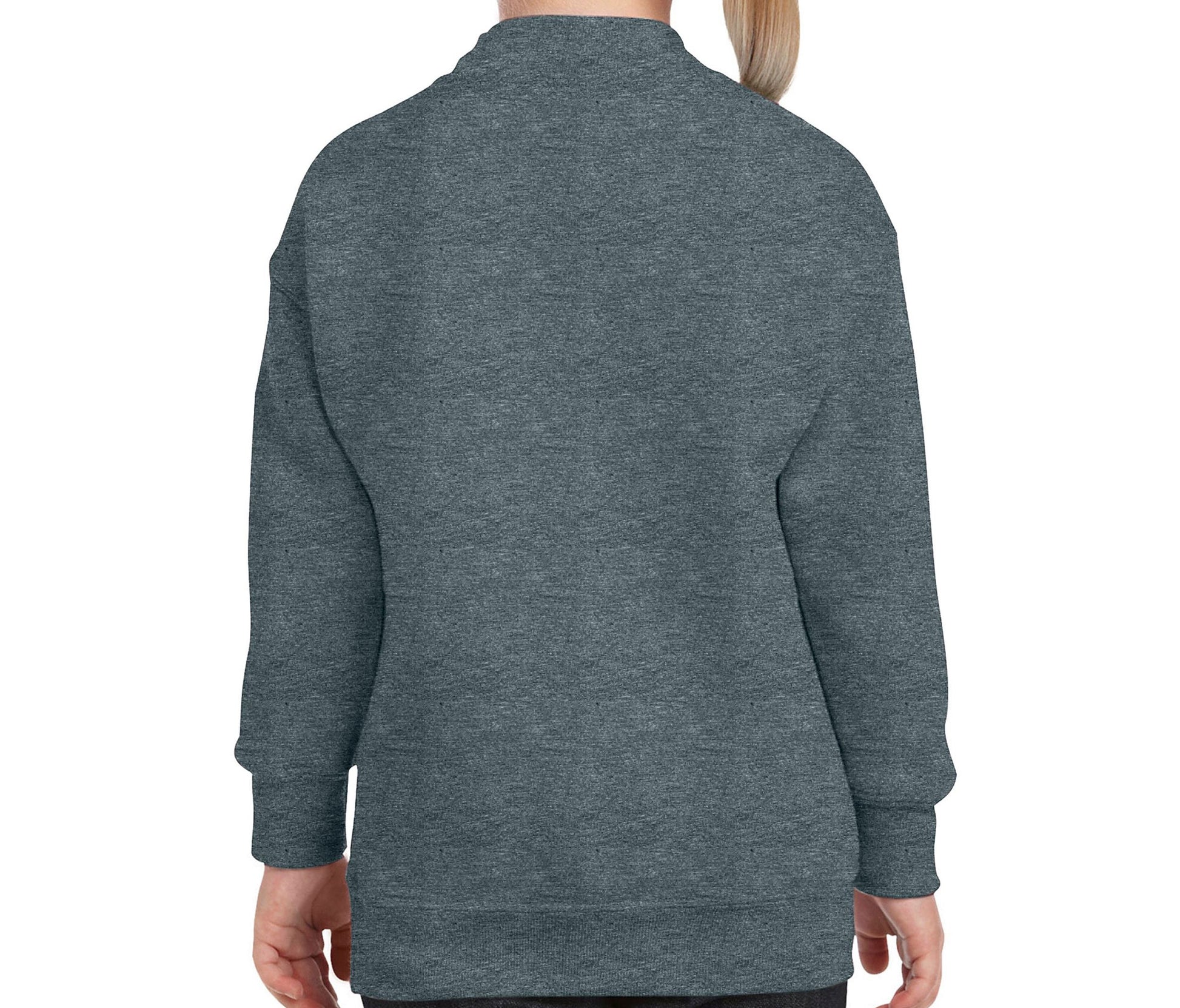 Sweat Manches Droites Enfant - Dark Heather