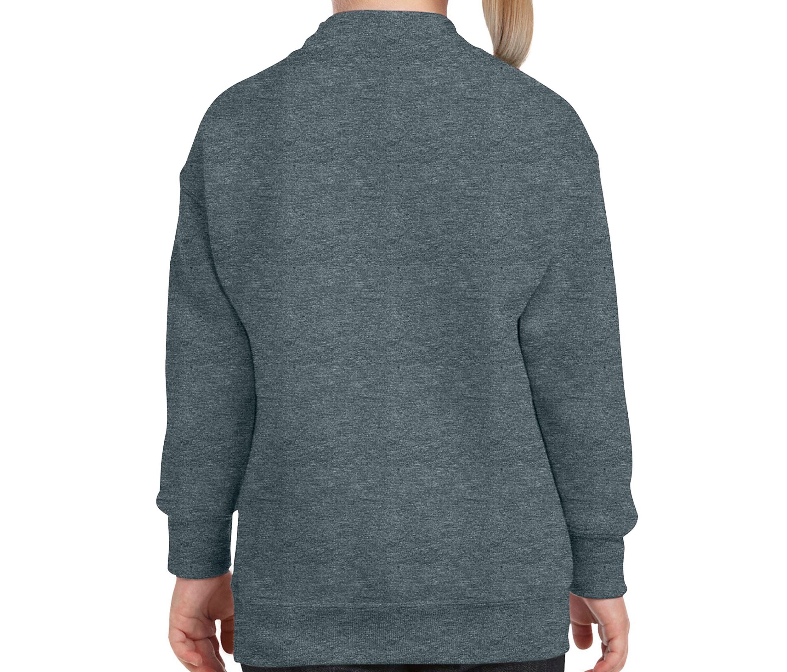 Sweat Manches Droites Enfant - Dark Heather