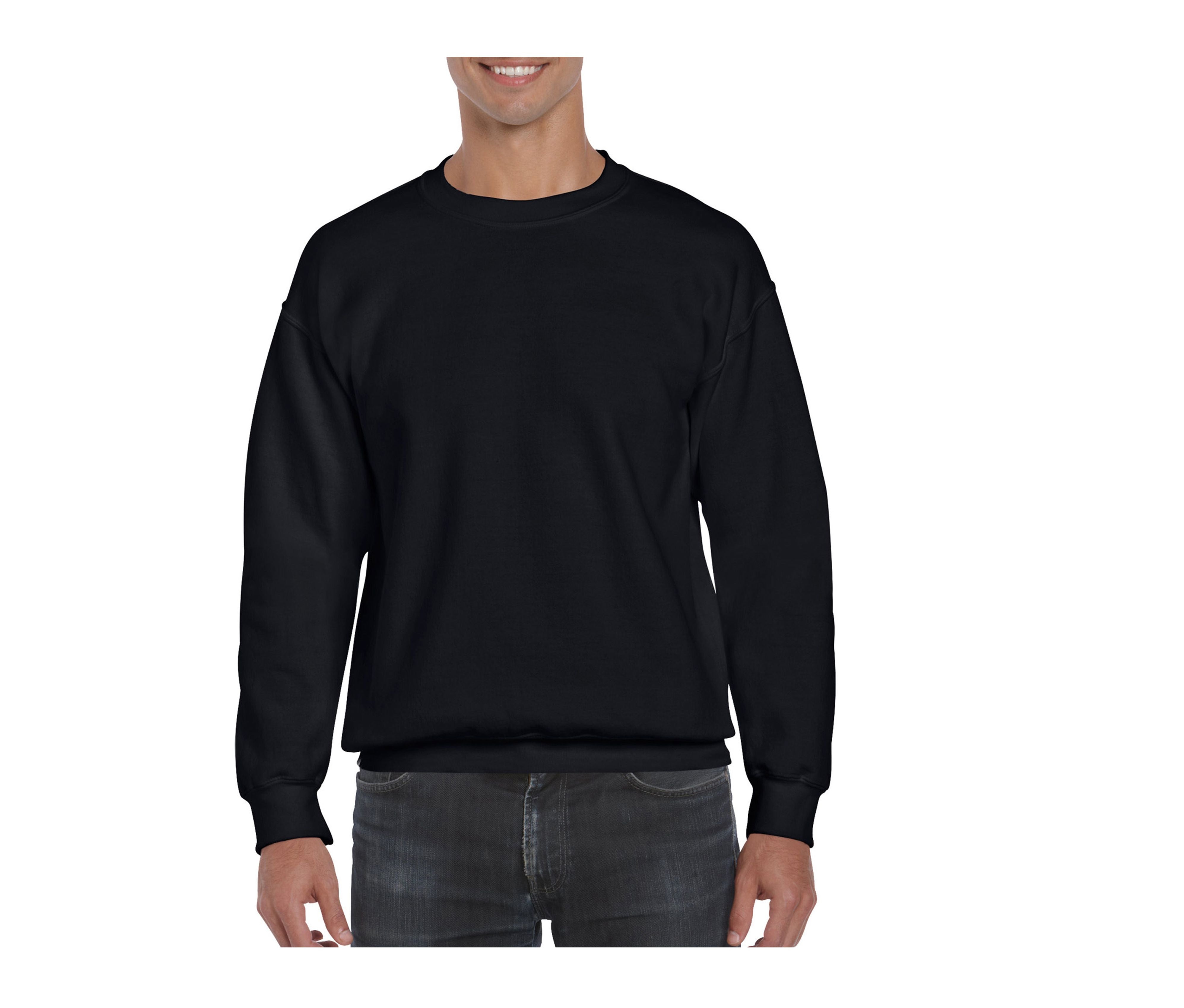 Sweat 50/50 Manches Droites 310 - Black