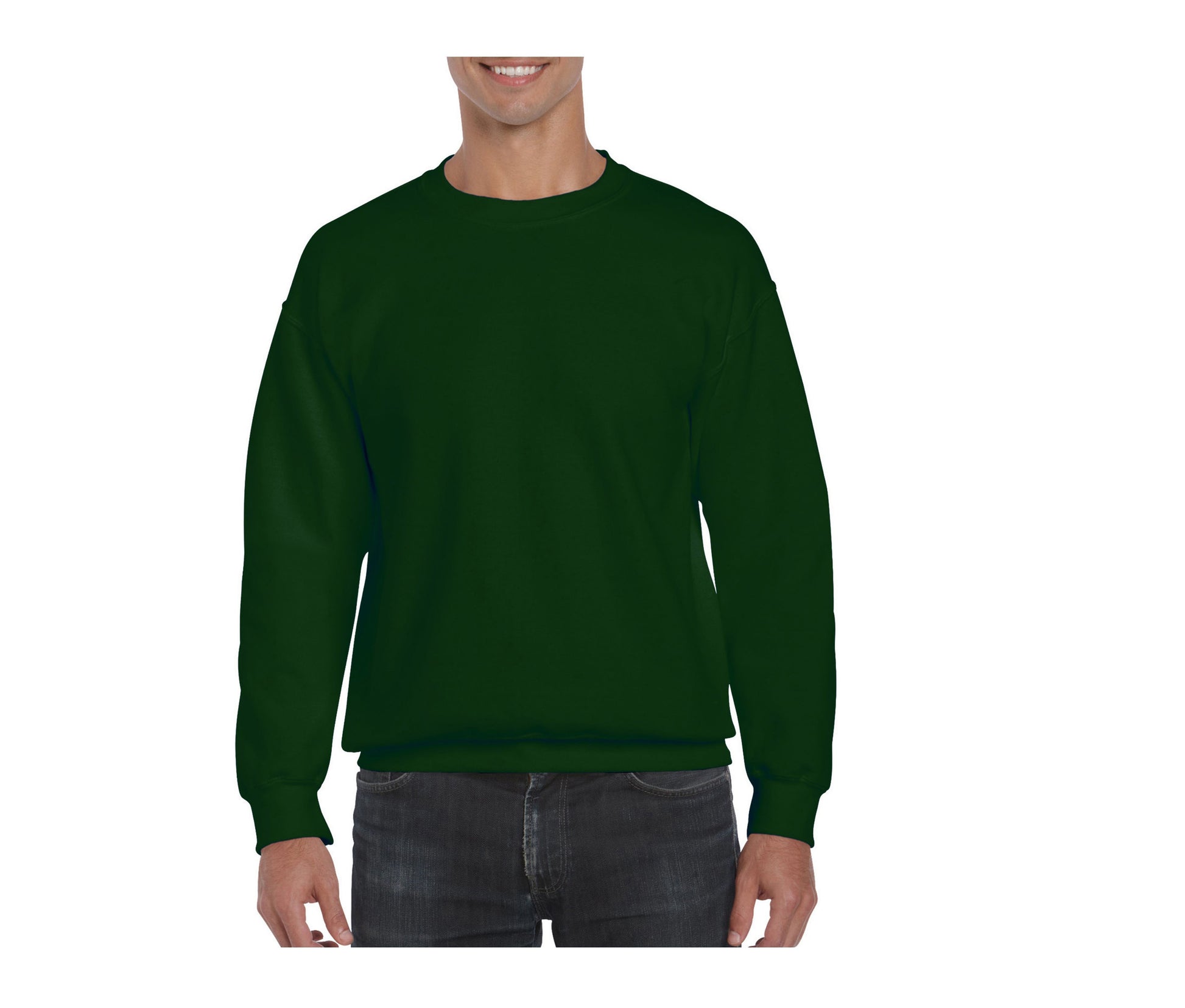Sweat 50/50 Manches Droites 310 - Forest Green