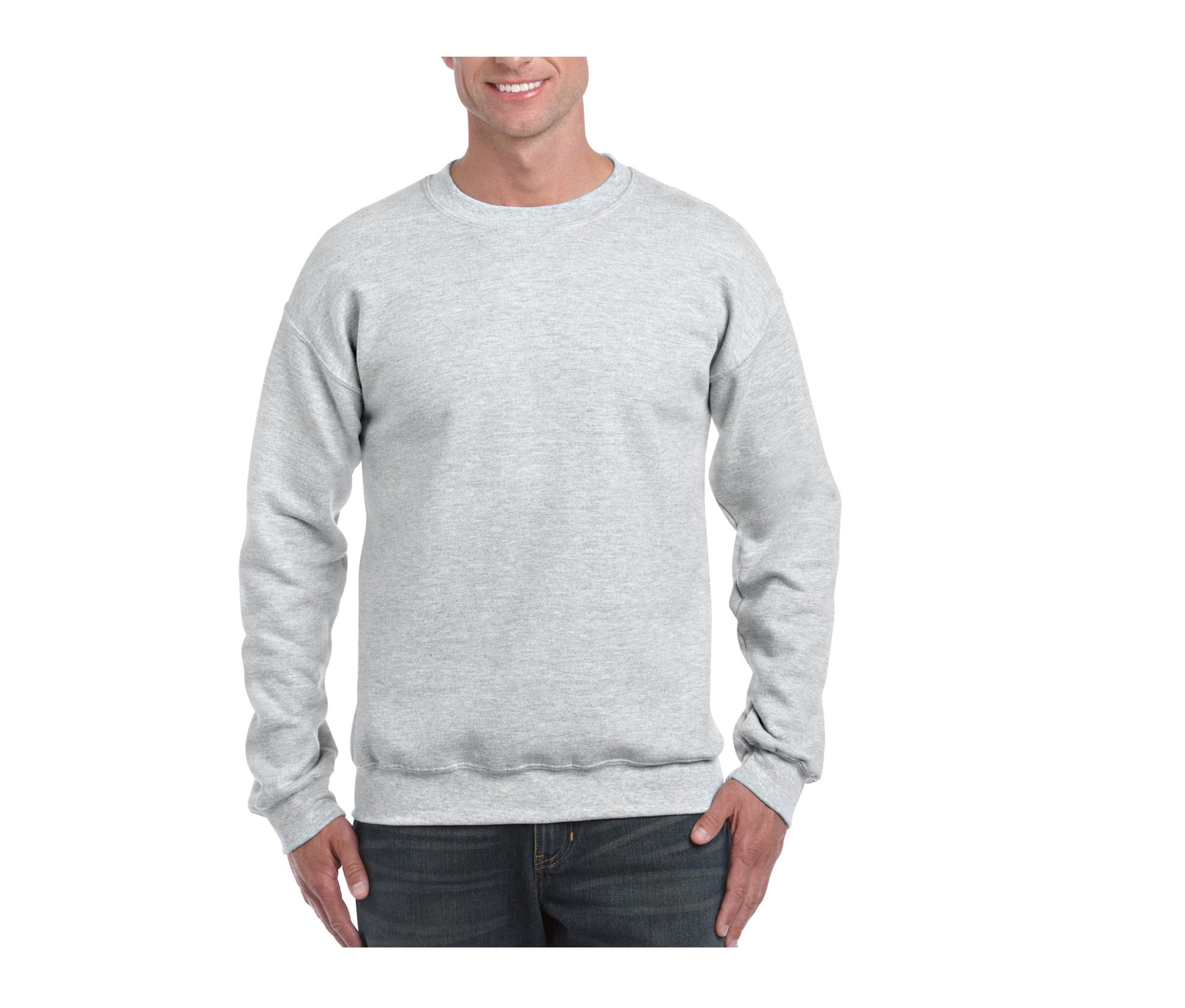 Sweat 50/50 Manches Droites 310 - Ash