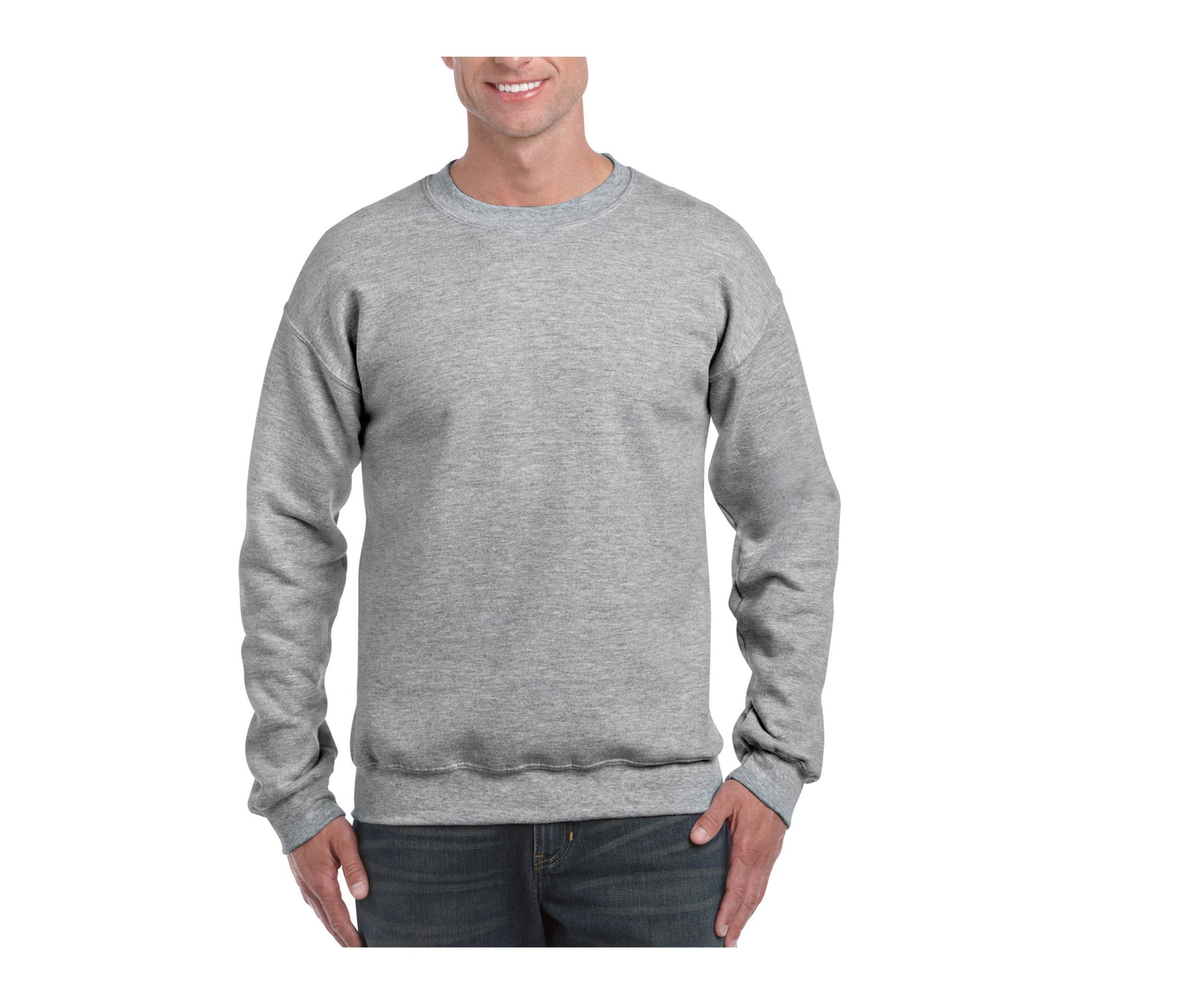 Sweat 50/50 Manches Droites 310 - Sport Grey