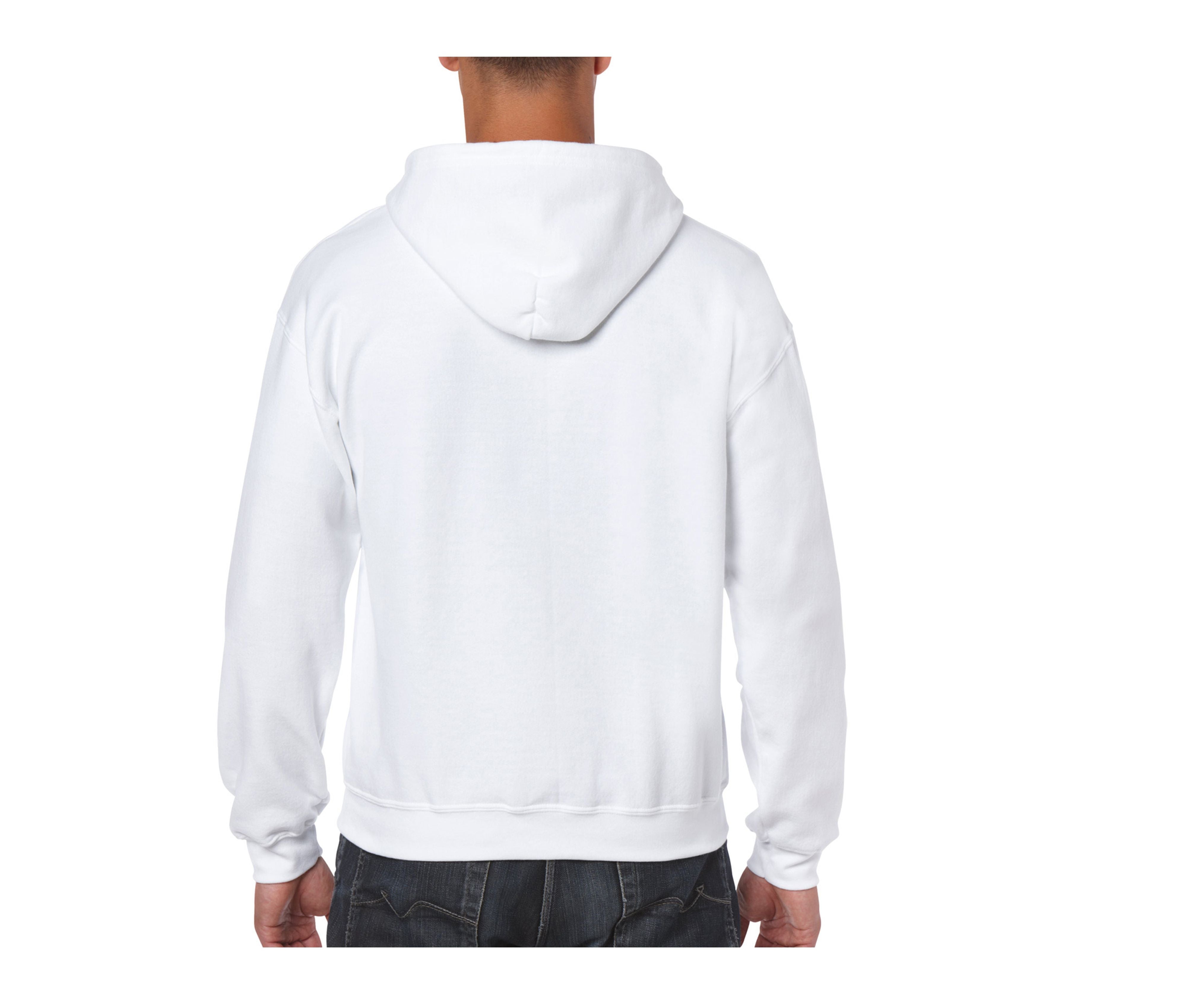Sweat Capuche Grand Zip - White