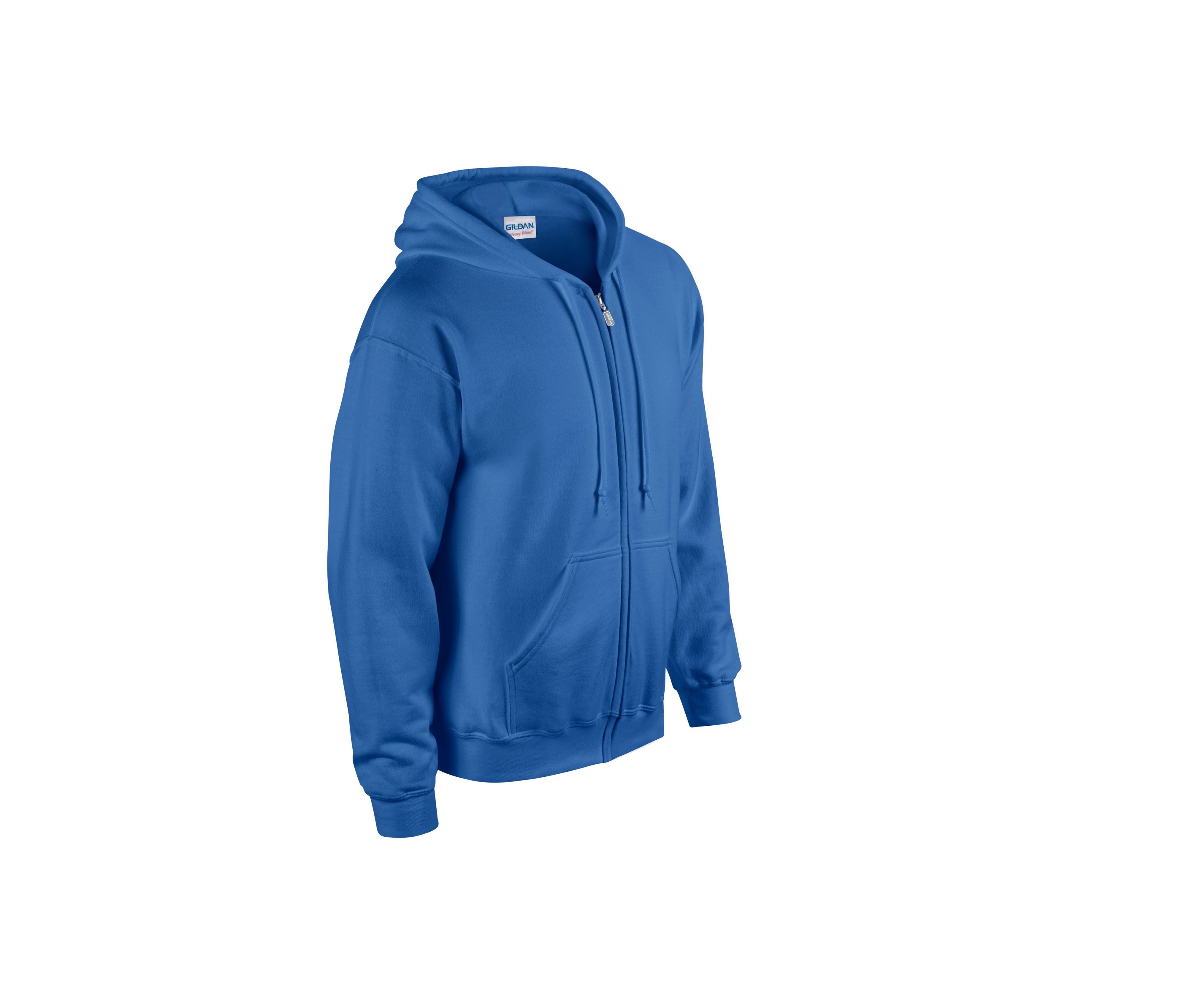 Sweat Capuche Grand Zip - Royal