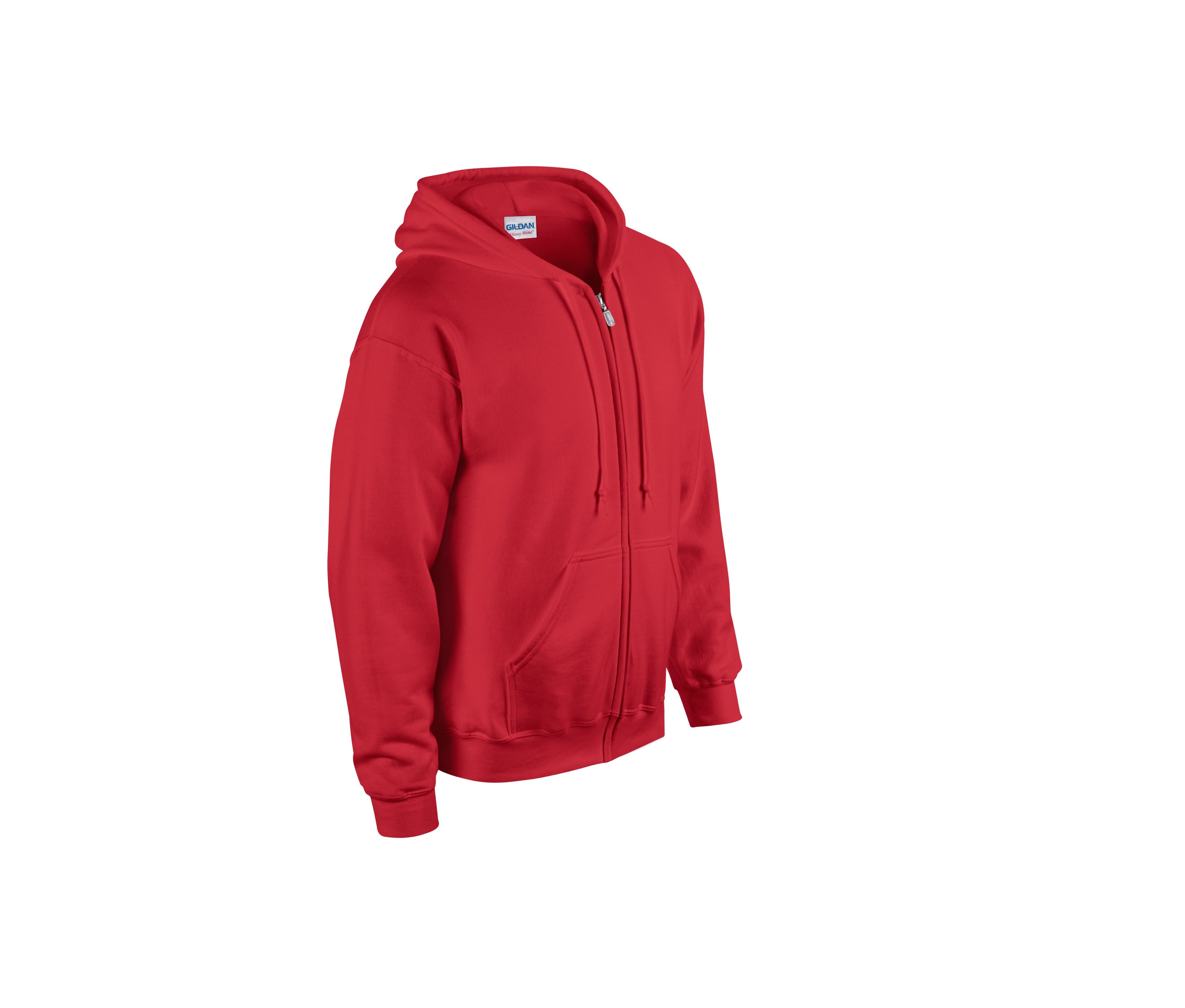Sweat Capuche Grand Zip - Red