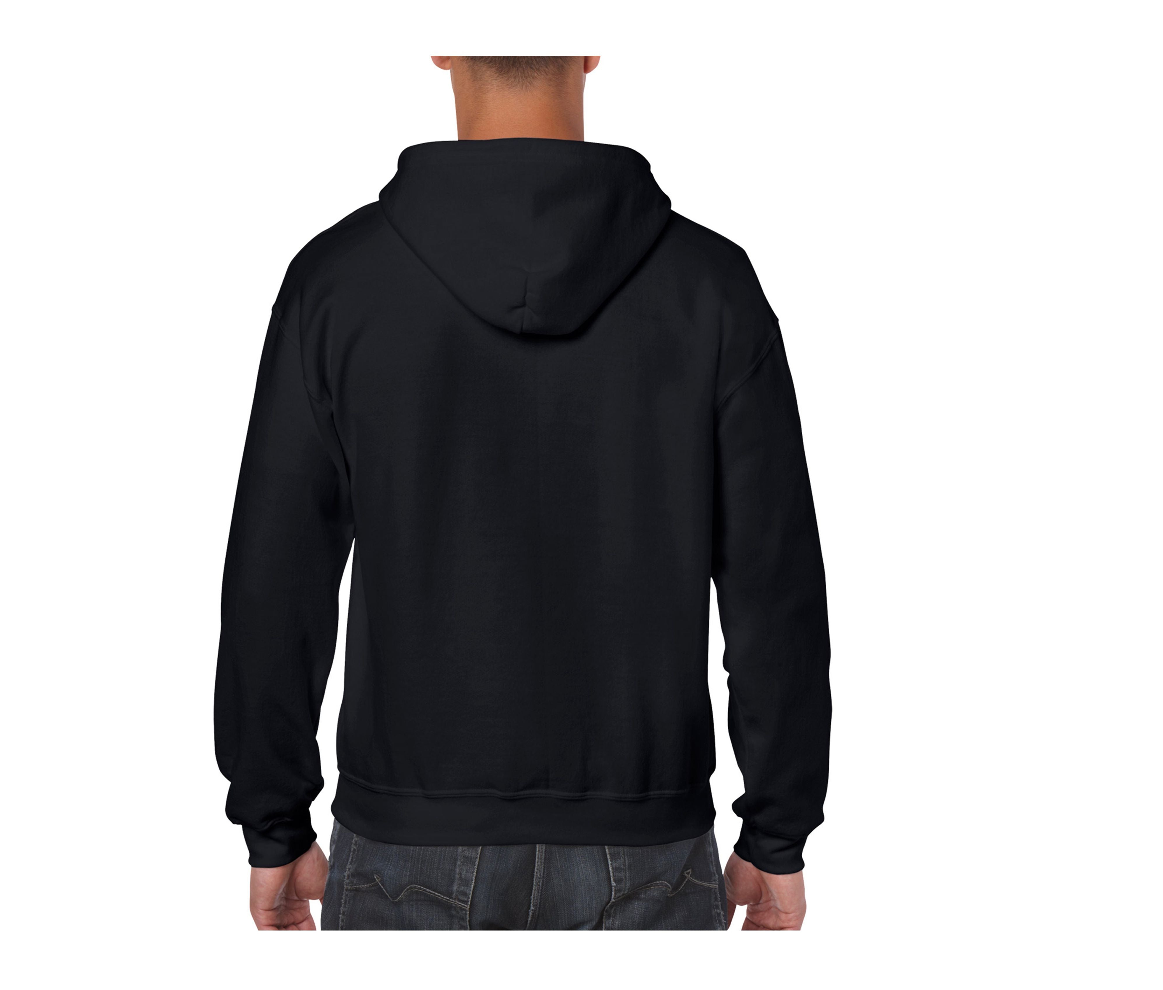Sweat Capuche Grand Zip - Black