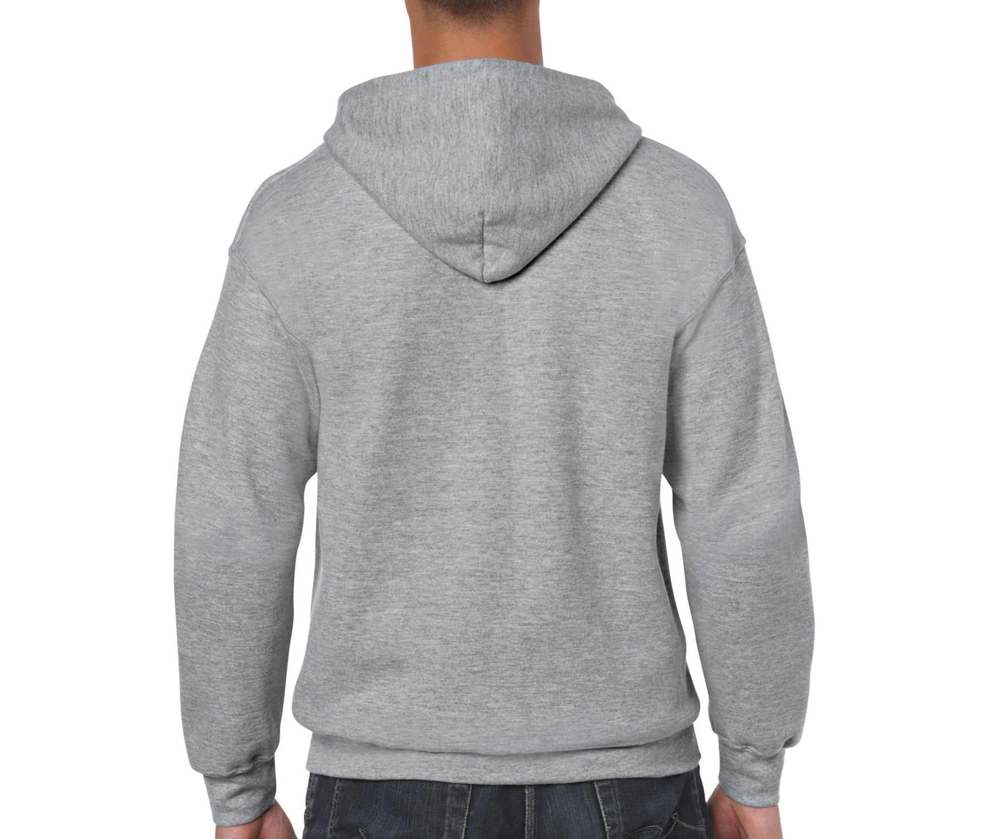 Sweat Capuche Grand Zip - Sport Grey