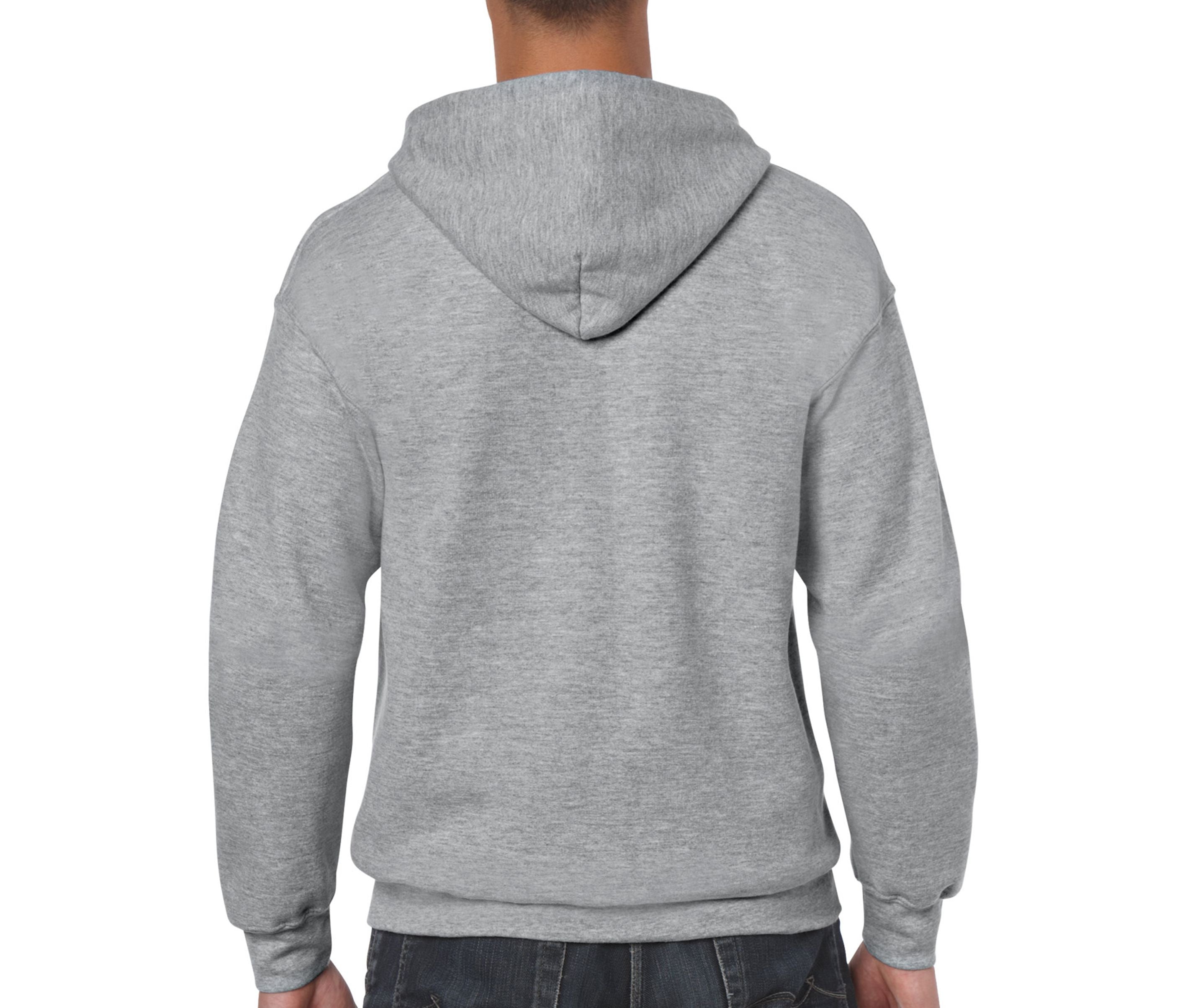 Sweat Capuche Grand Zip - Sport Grey