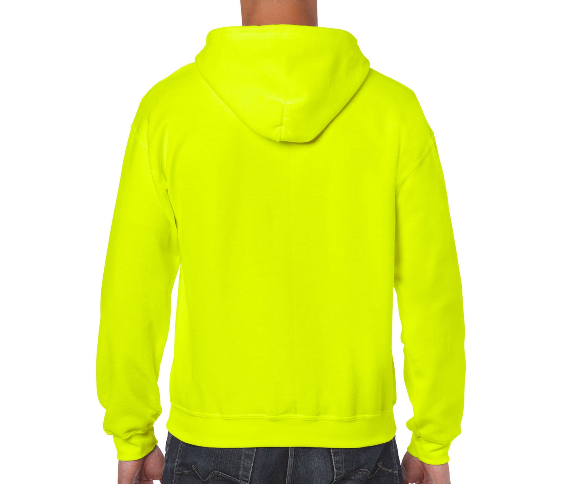Sweat Capuche Grand Zip - Fluorescent Yellow