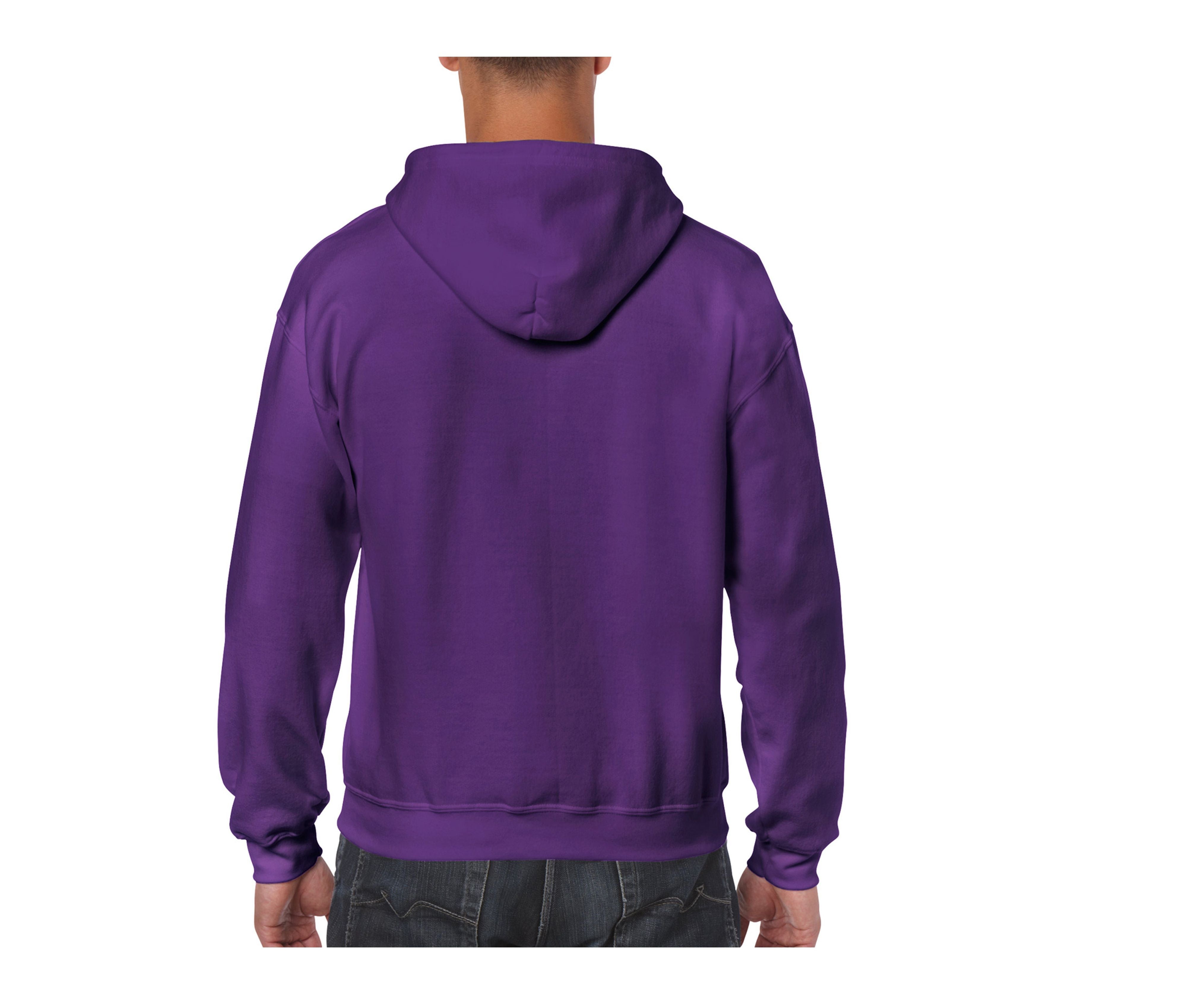 Sweat Capuche Grand Zip - Purple