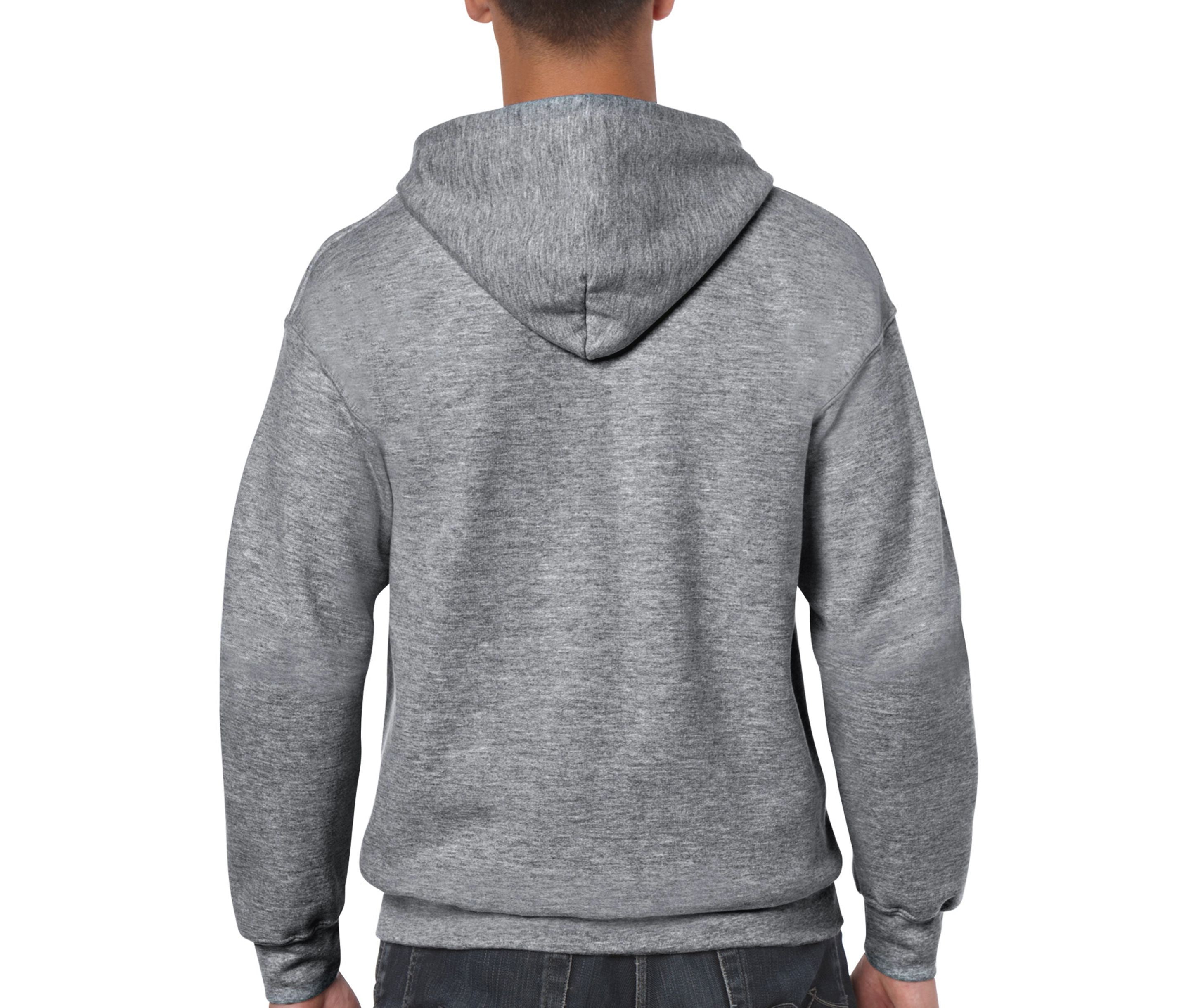 Sweat Capuche Grand Zip - Graphite Heather
