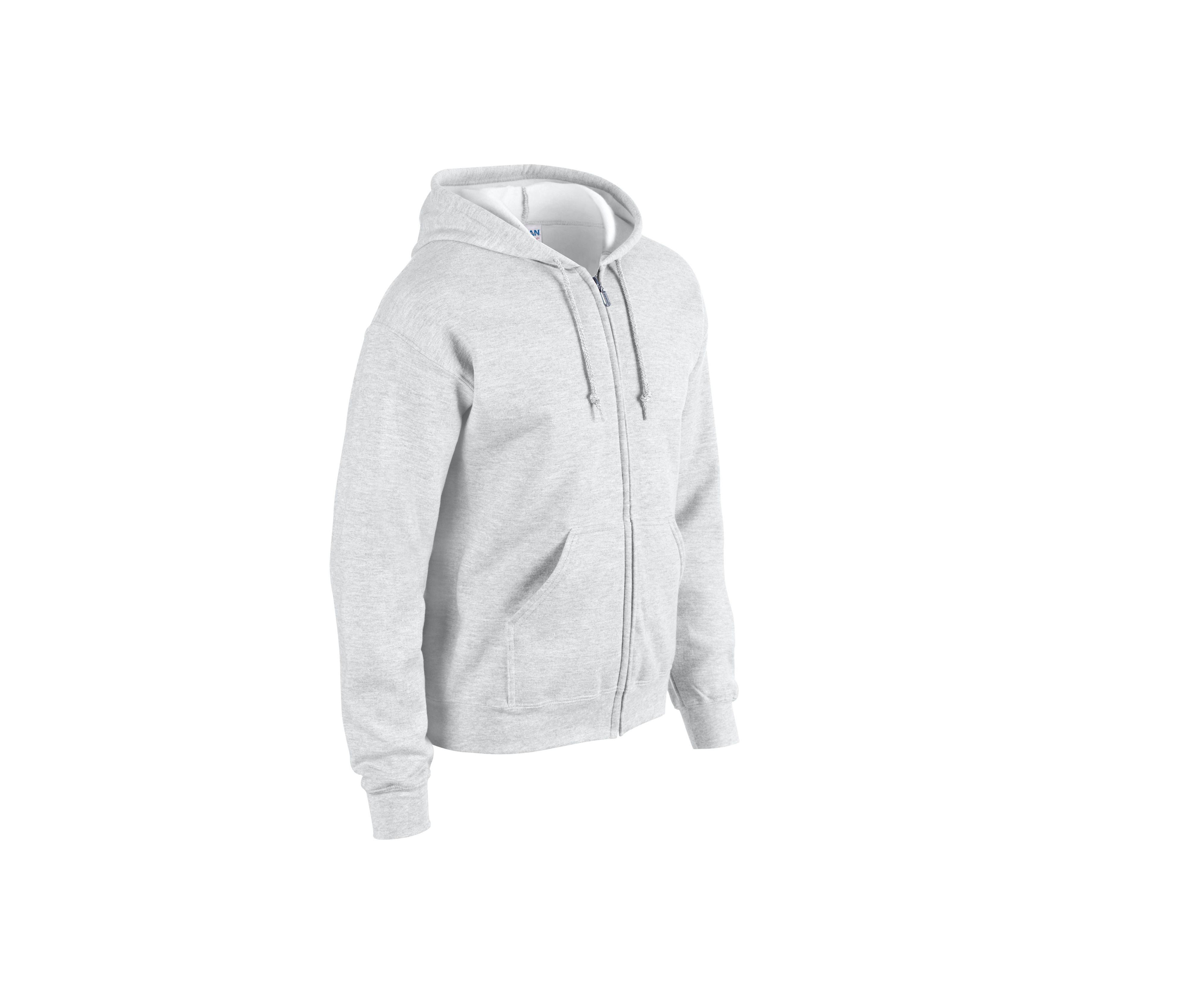 Sweat Capuche Grand Zip - Ash