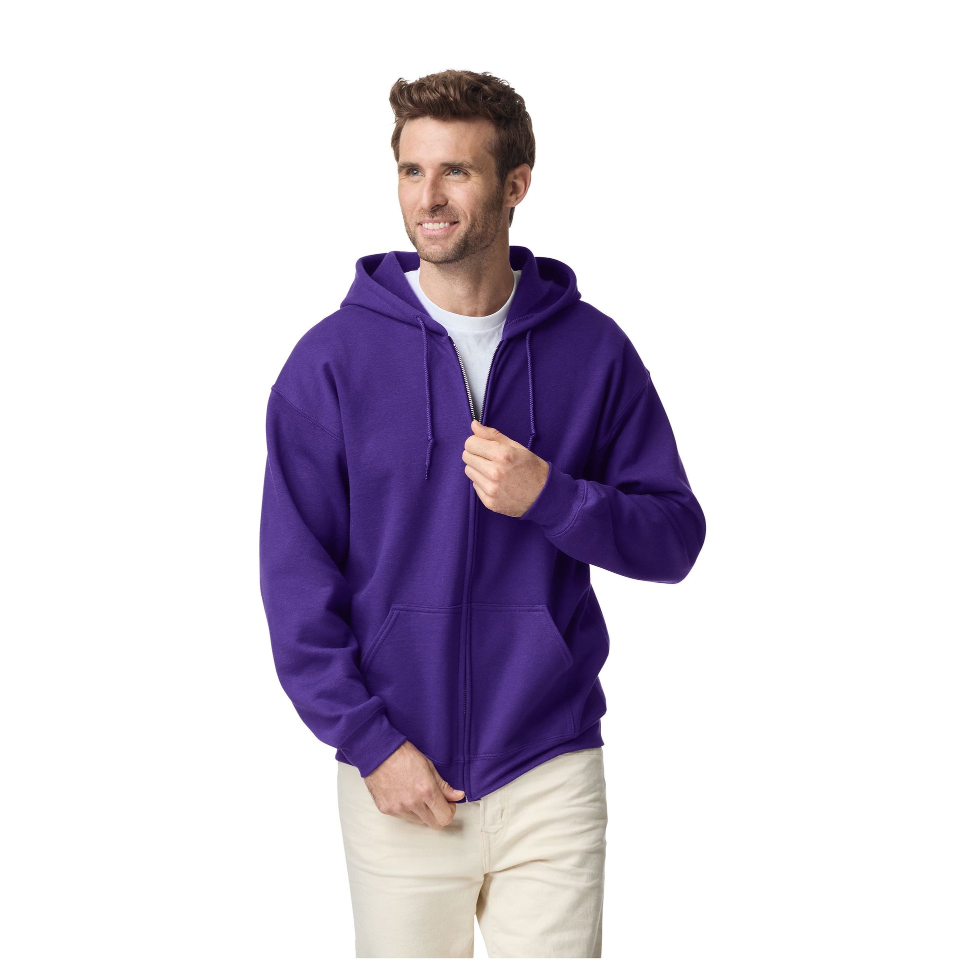 Sweat capuche grand zip