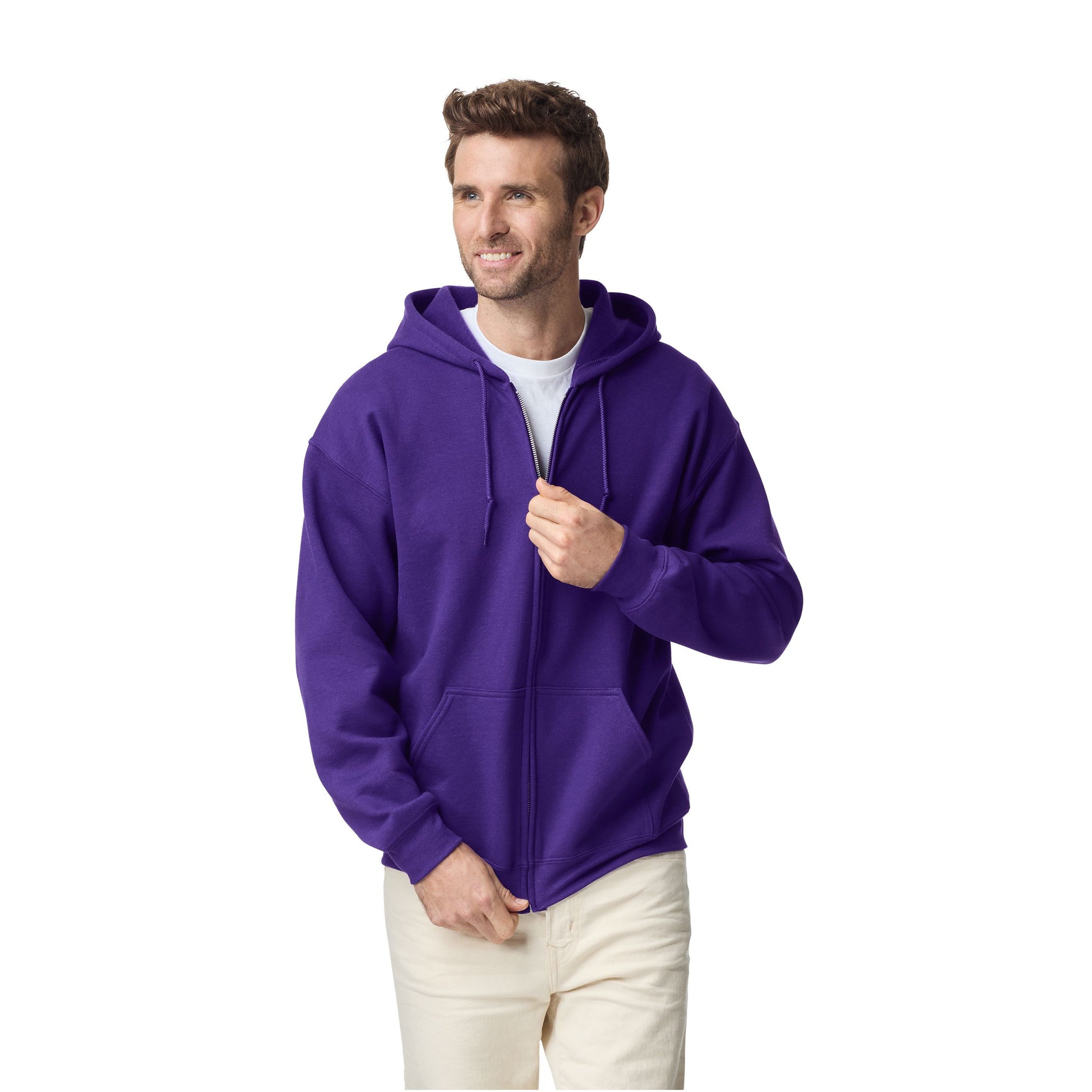 Sweat capuche grand zip