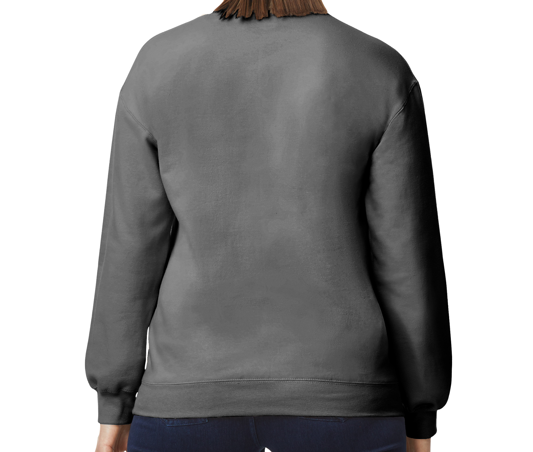 Sweat Col Rond Unisexe - Ash Grey