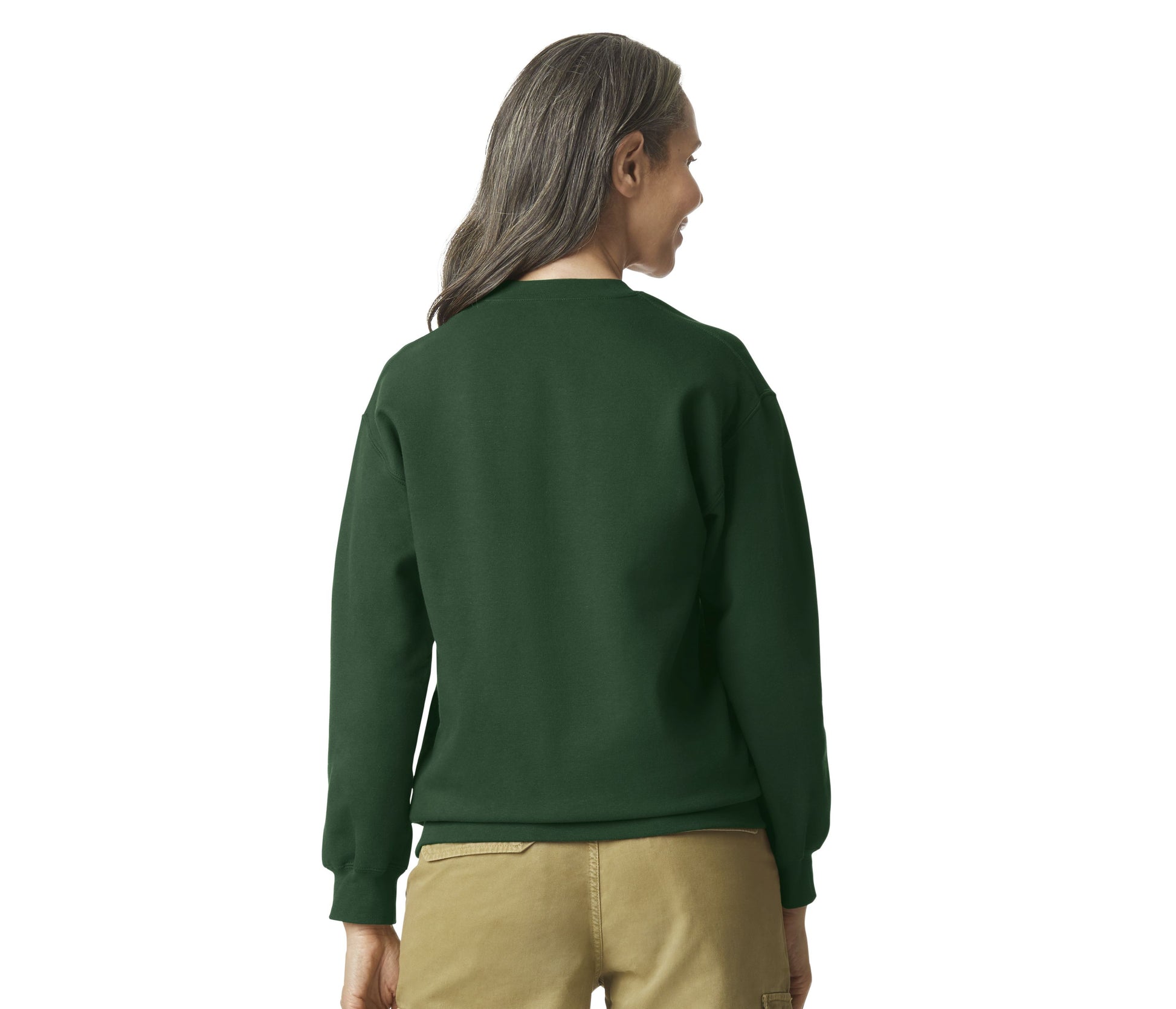 Sweat Col Rond Unisexe - Forest Green