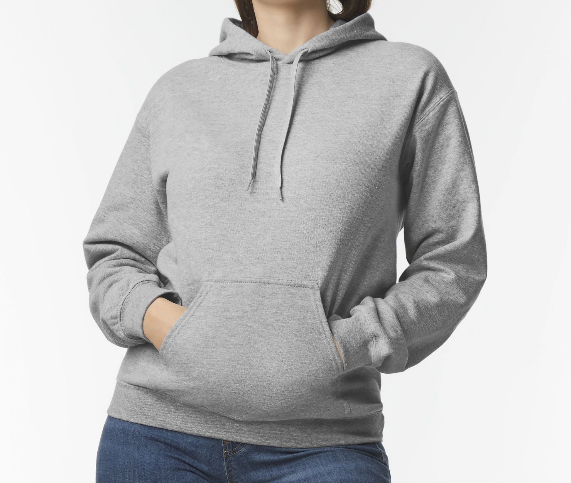 Sweat à Capuche Unisexe - Sport Grey