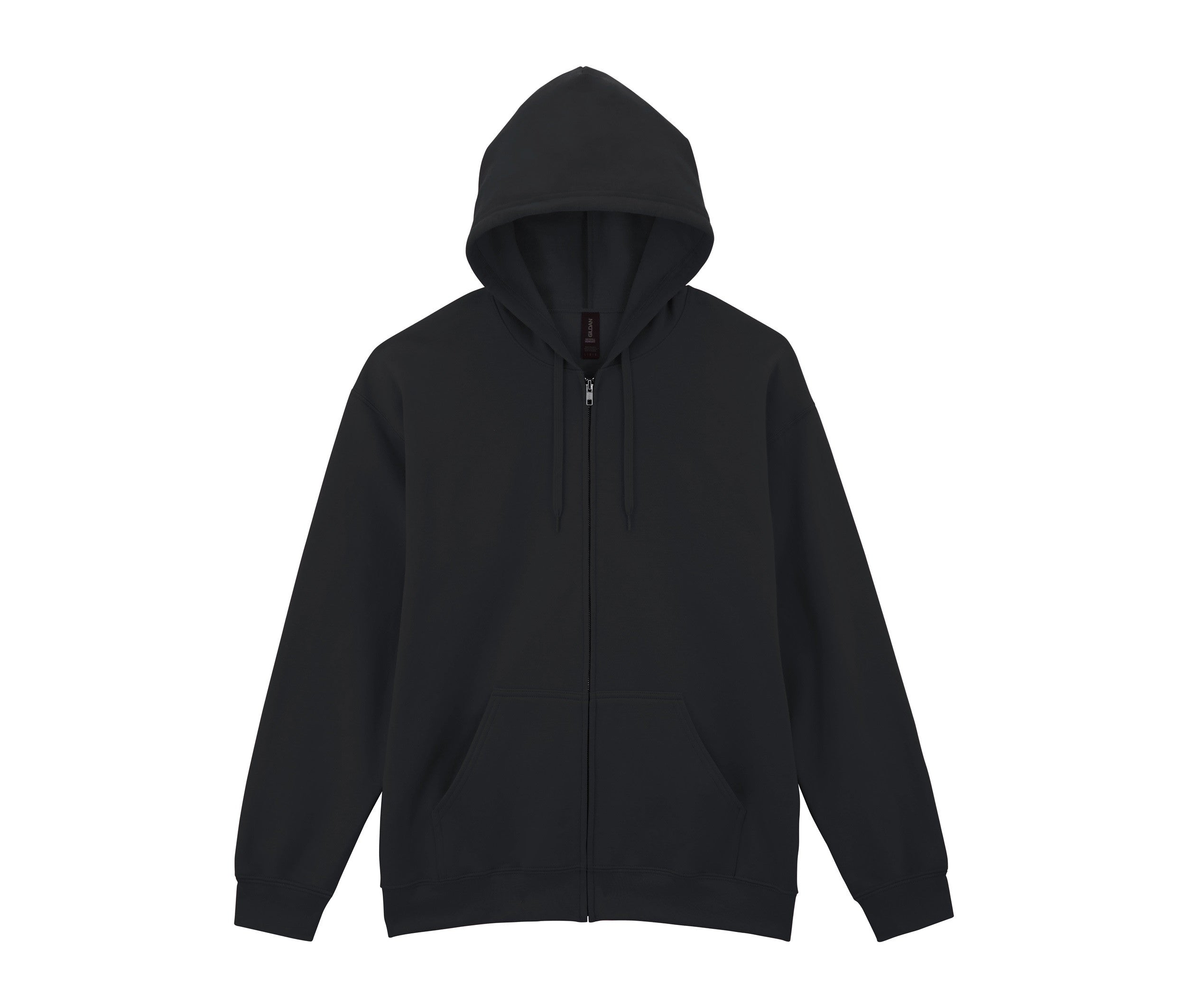 Sweat à Capuche Zippé Unisexe - Black