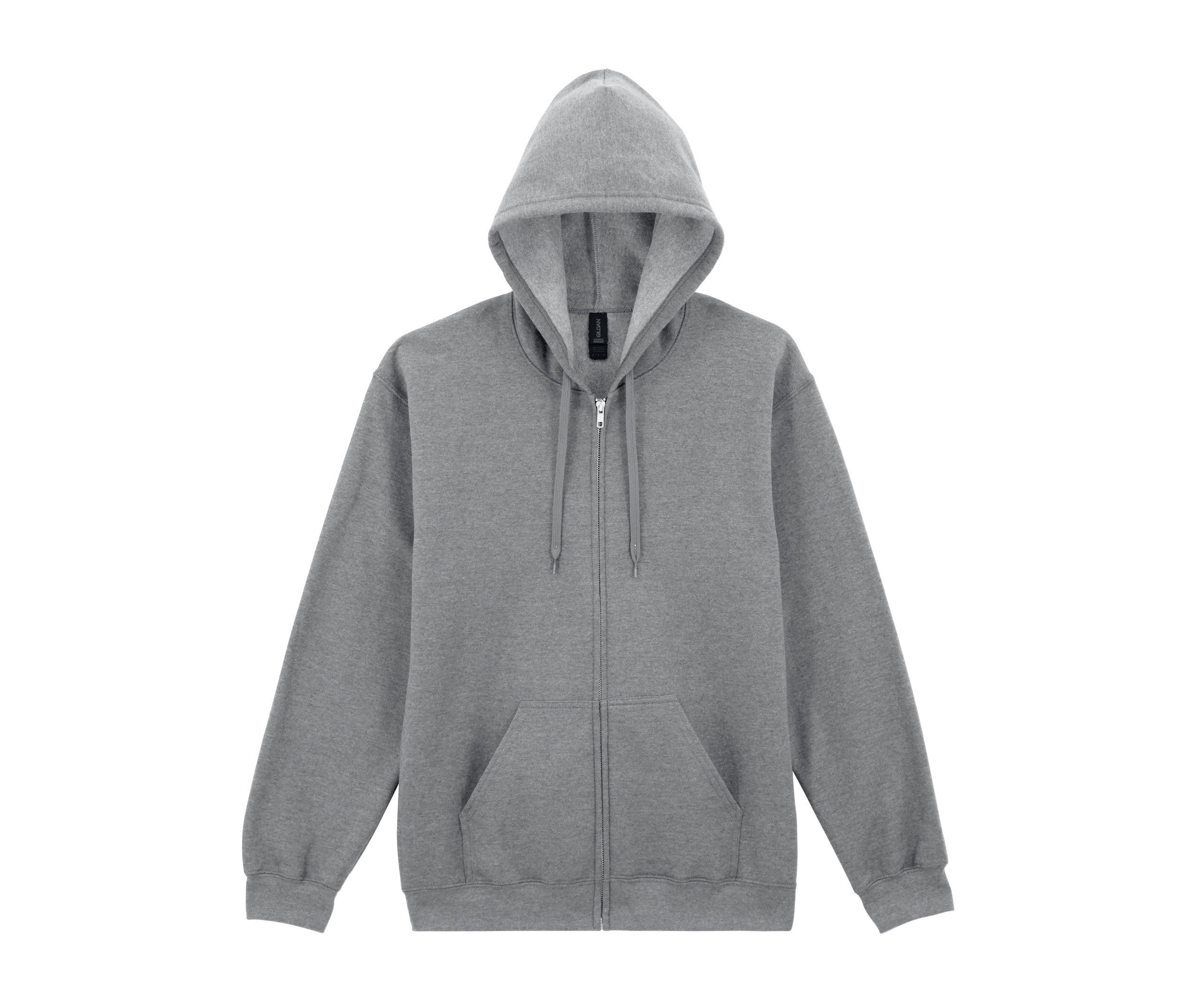 Sweat à Capuche Zippé Unisexe - Sport Grey