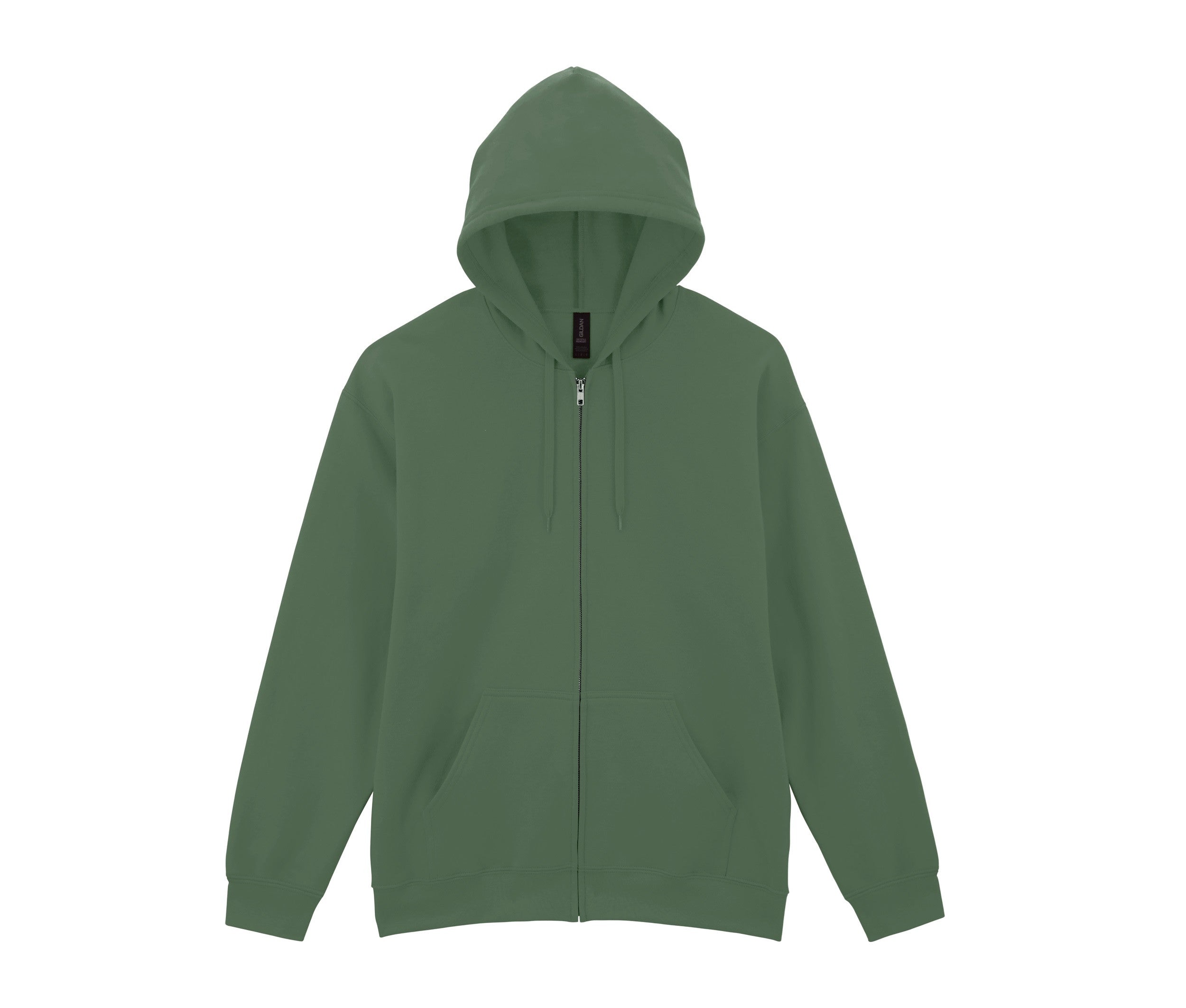 Sweat à Capuche Zippé Unisexe - Military Green