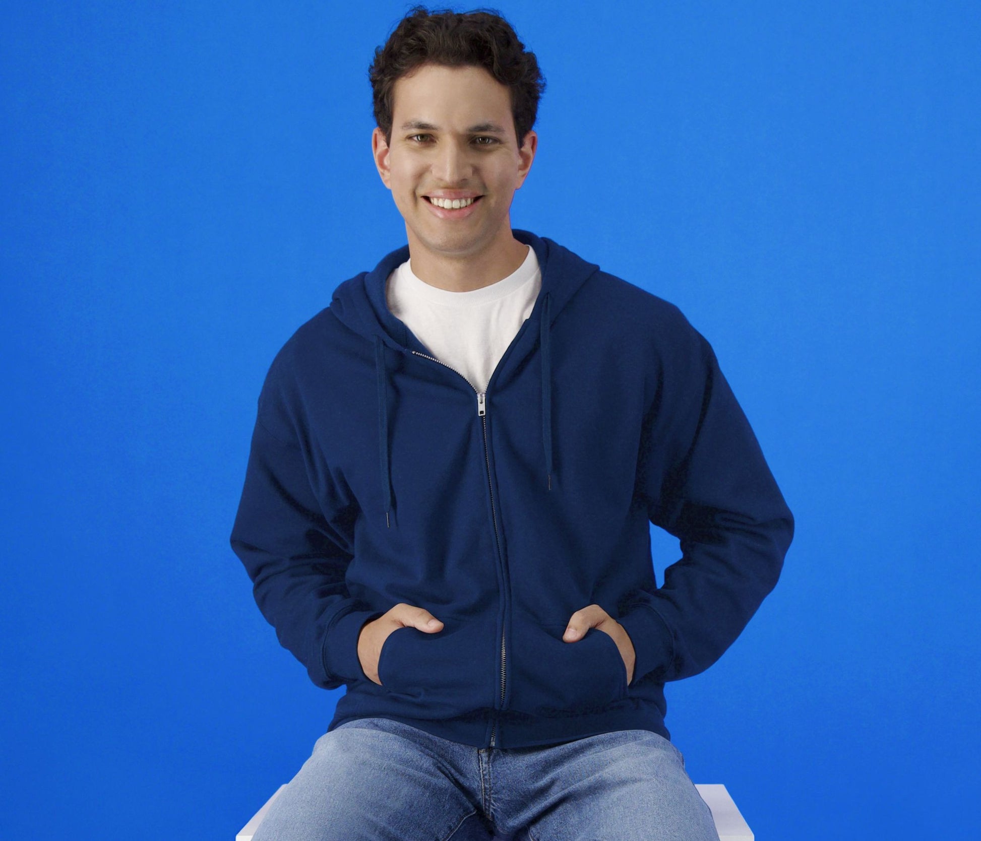 Sweat à capuche zippé unisexe